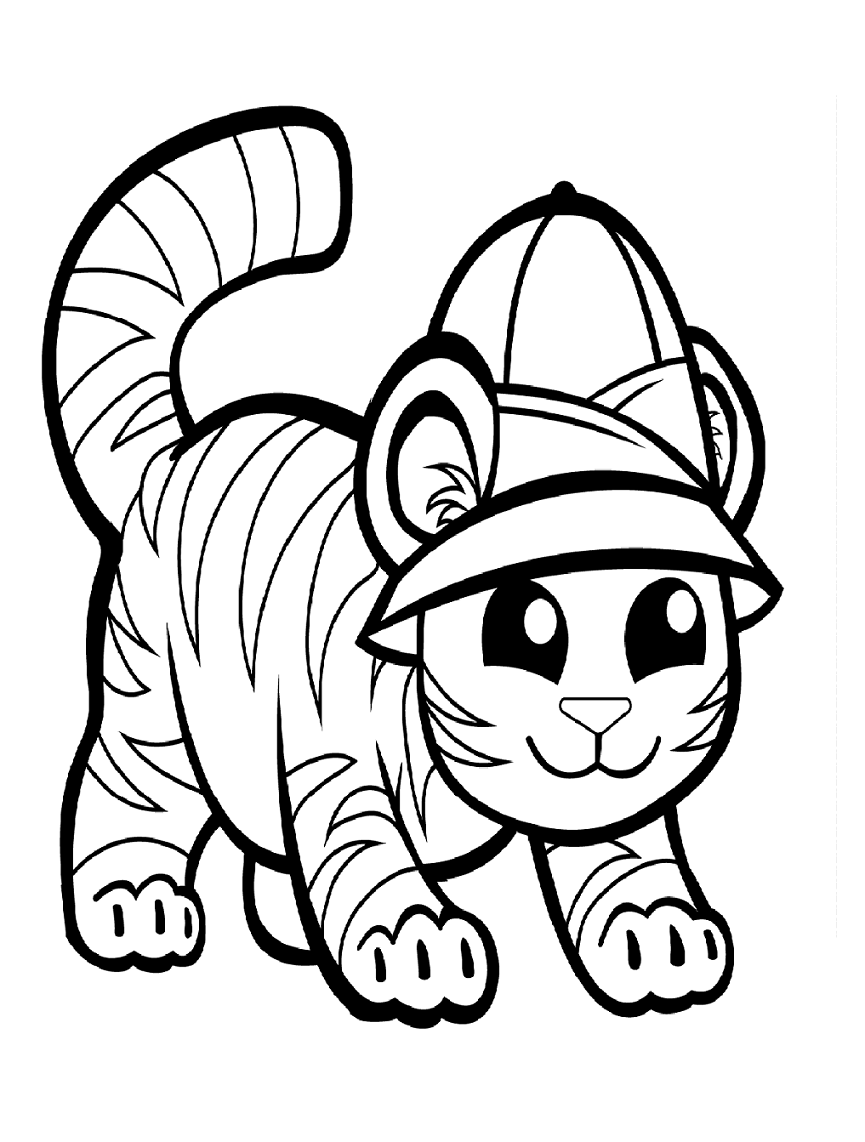 Tiger Woods Coloring Page Coloring Pages