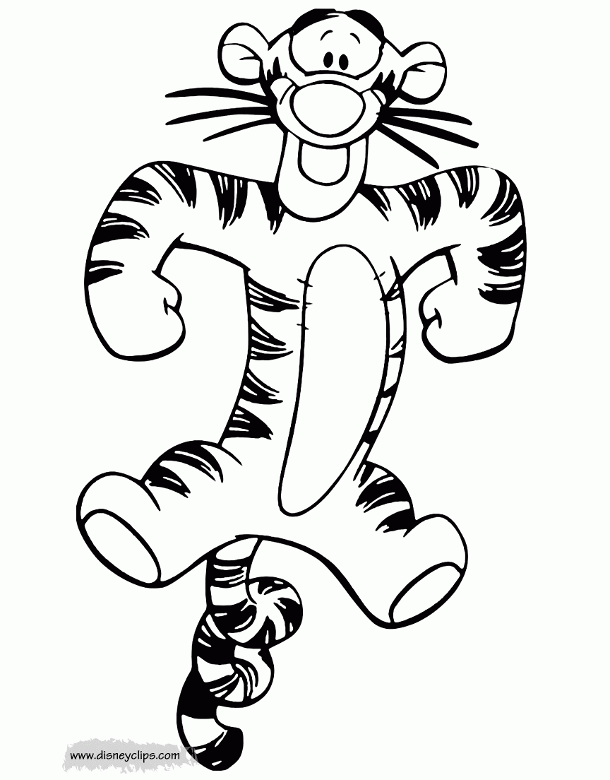 Tigger Coloring Pages 5 Disney Coloring Book