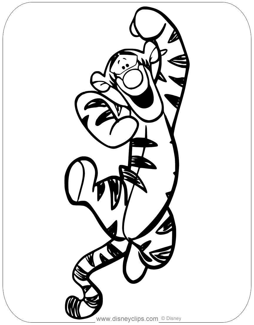 Tigger Coloring Pages Disneyclips
