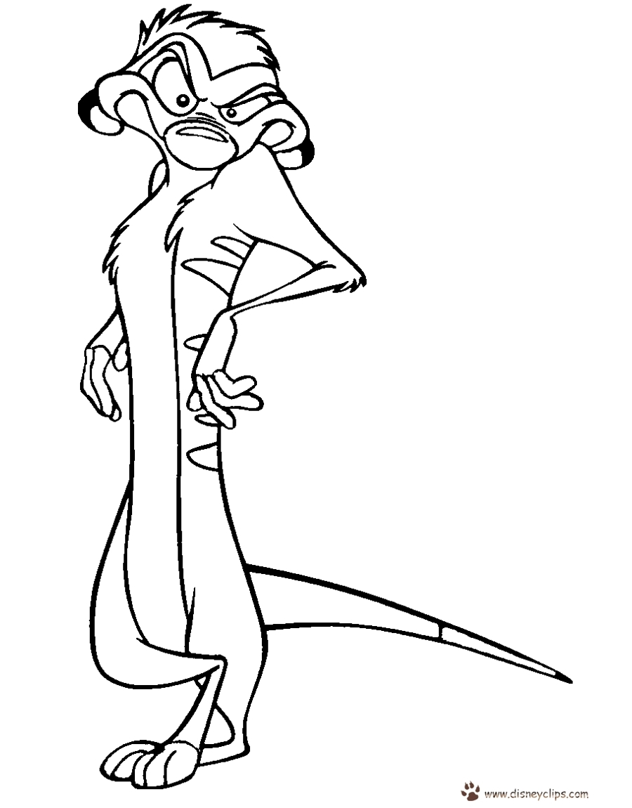 Timon Coloring Page At GetColorings Free Printable Colorings Pages To Print And Color