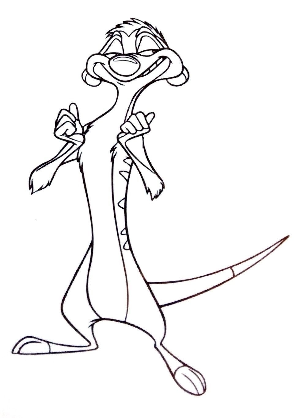 Timon Coloring Pages Kifest K Nyv Rajzok Oroszl Nkir Ly