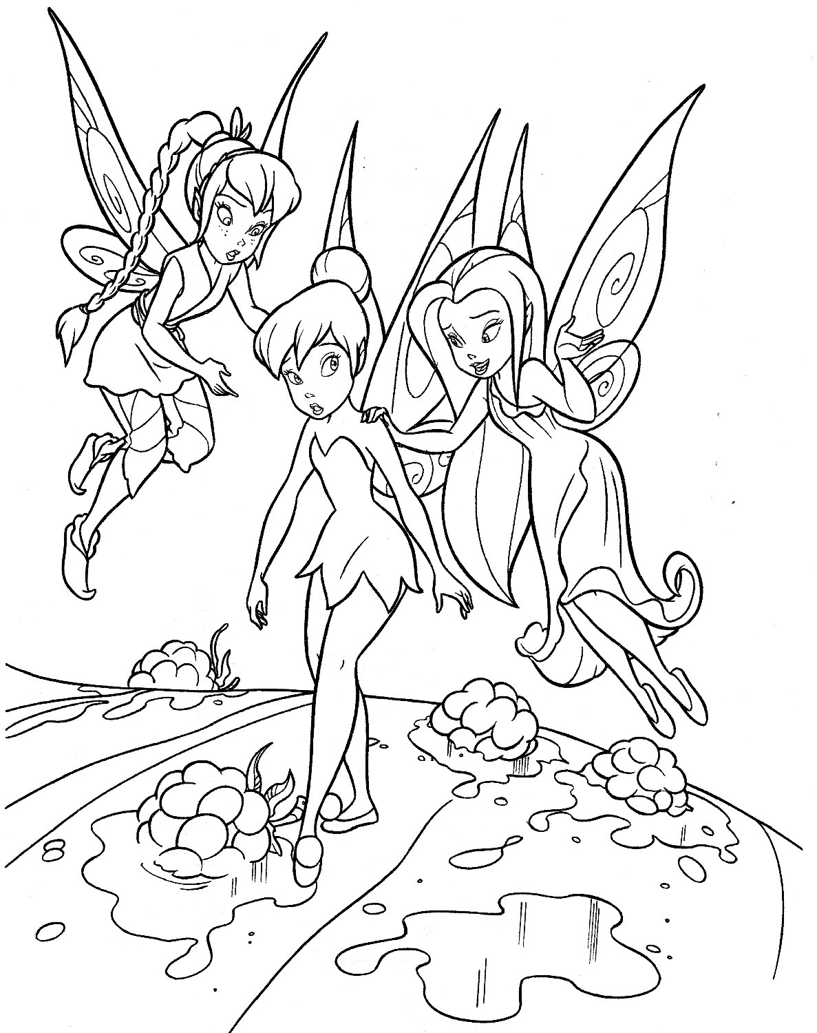 Tinkerbell Free Printable Coloring Pages