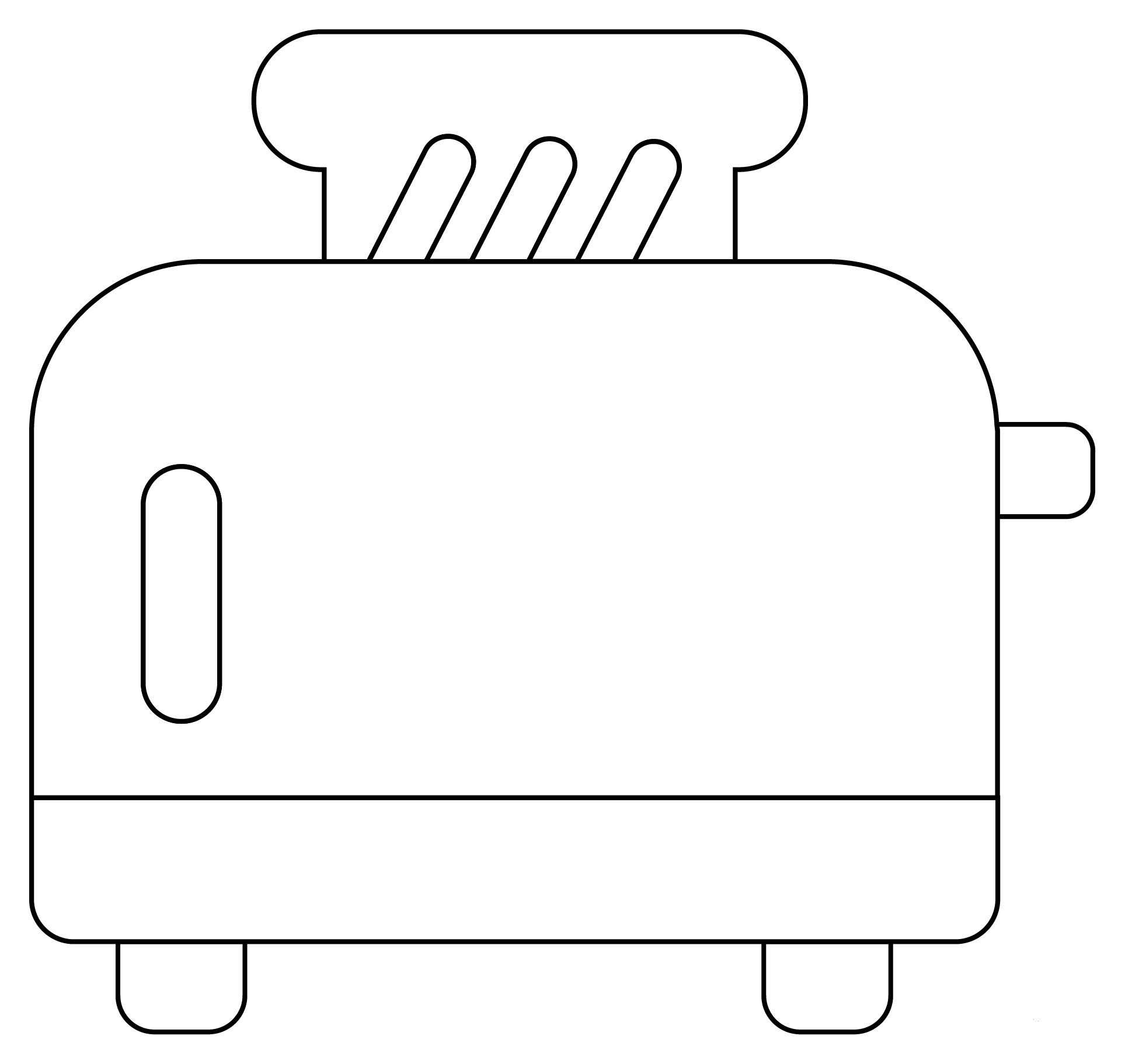 Toaster Coloring Page ColouringPages