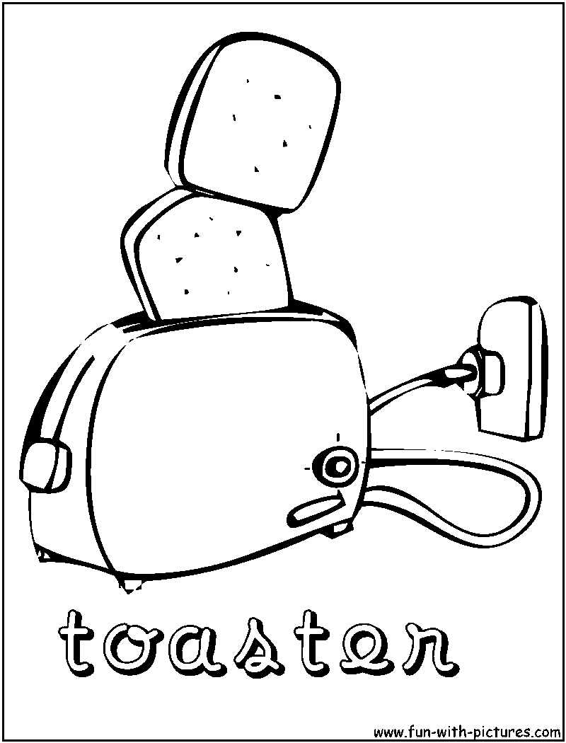Toaster Printable Coloring Pages