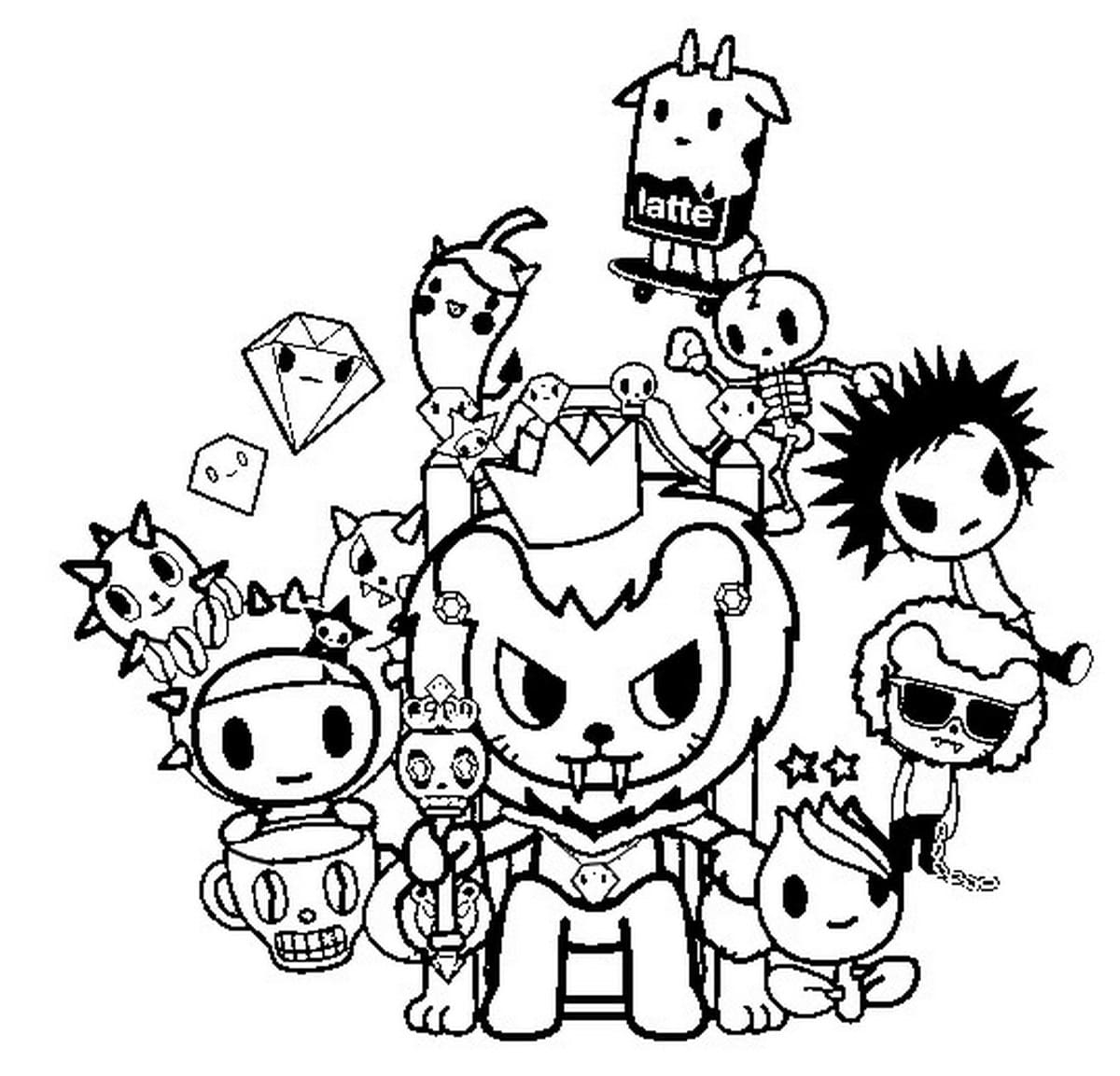 Tokidoki Coloring Pages Print For Free 50 Pictures