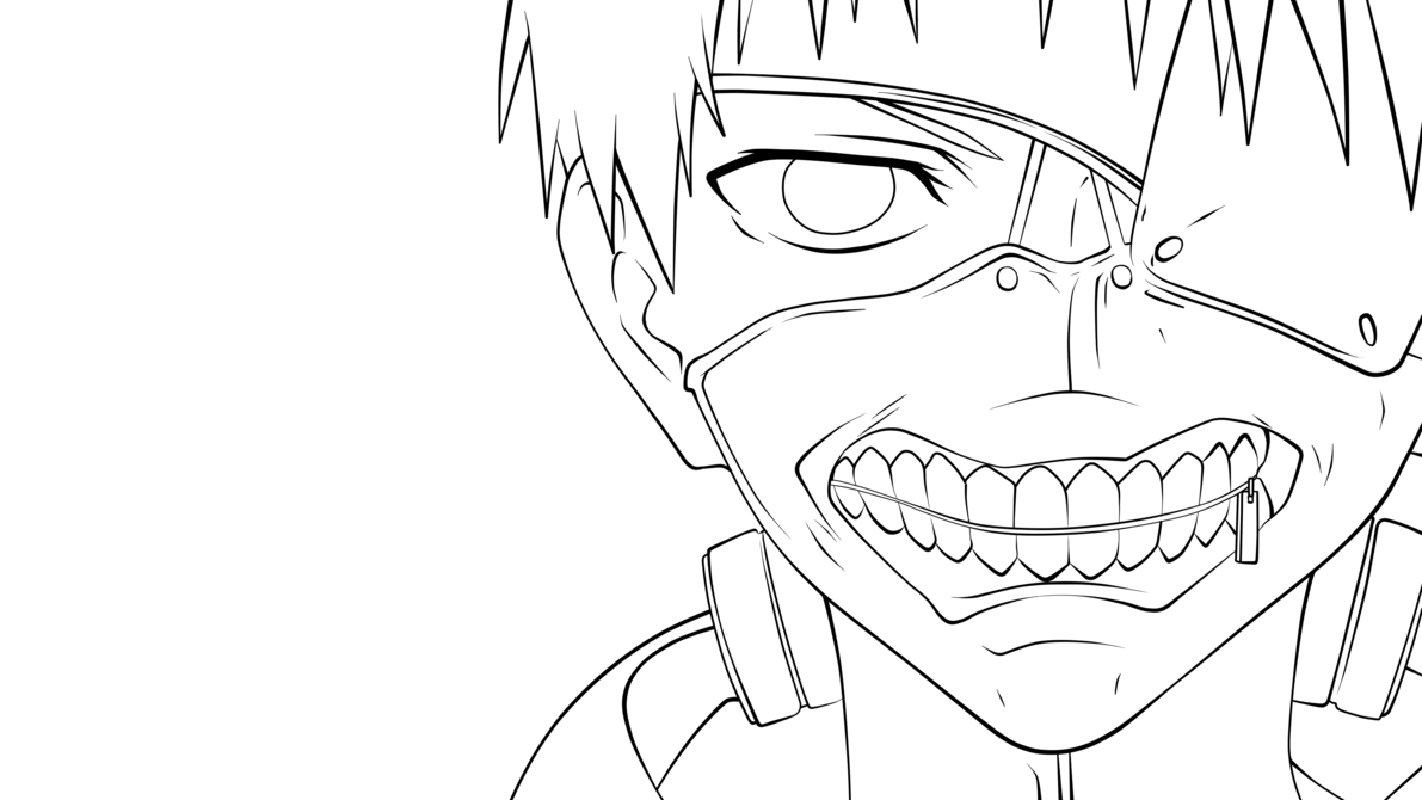 Tokyo Ghoul Printable Coloring Pages