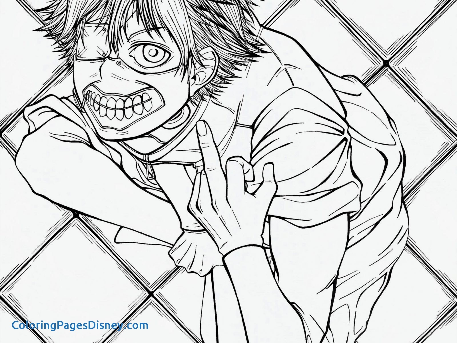 Tokyo Ghoul Printable Coloring Pages