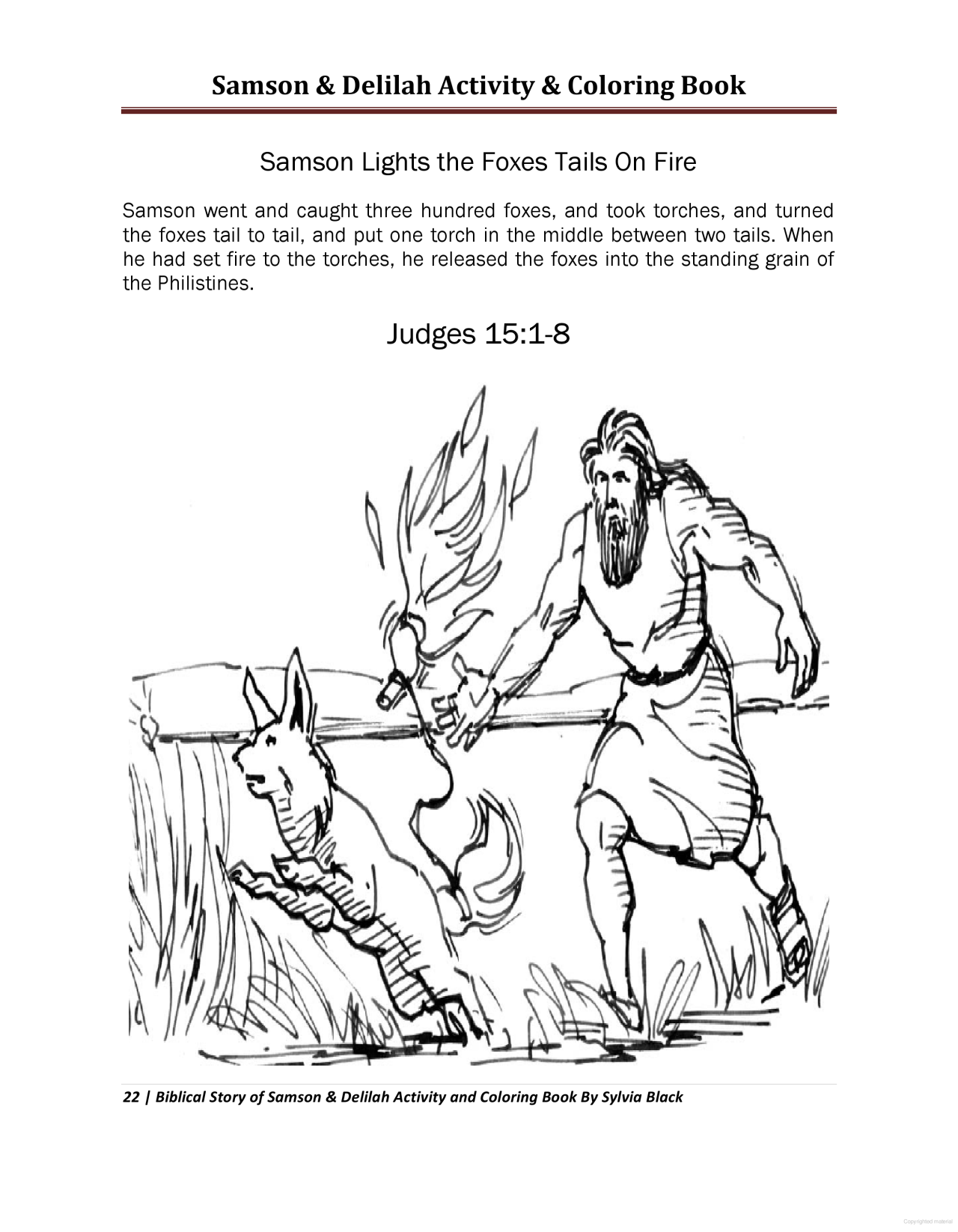 Printable Coloring Pages Of Samson