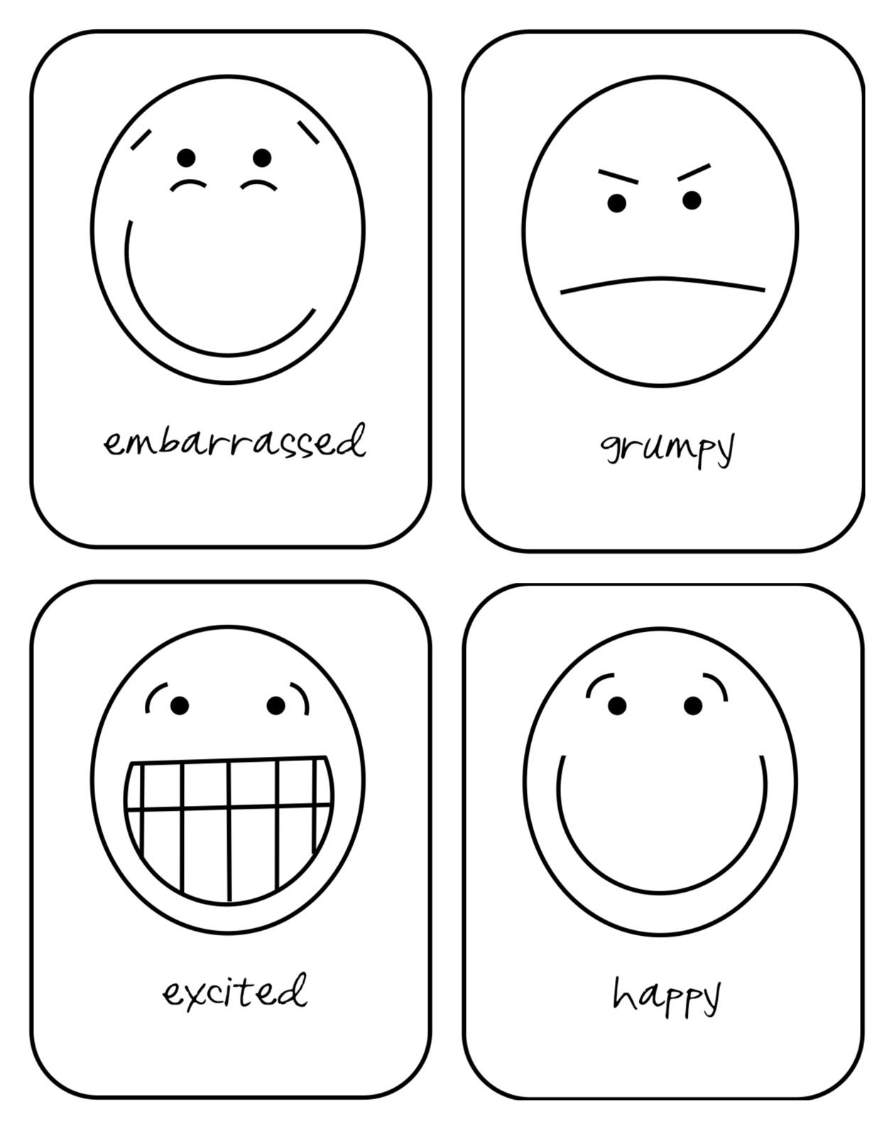 Top 20 Free Printable Emotions Coloring Pages Online Coloring Free Printable Pictures Of