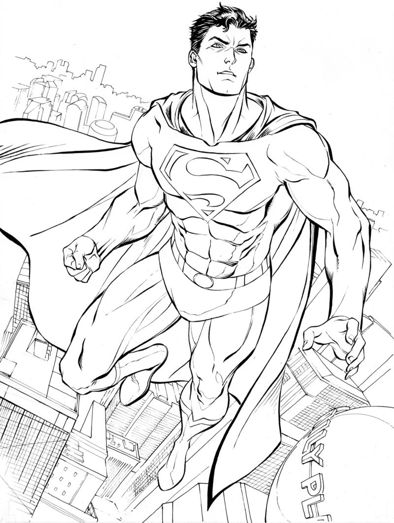 Printable Superman Coloring Pages