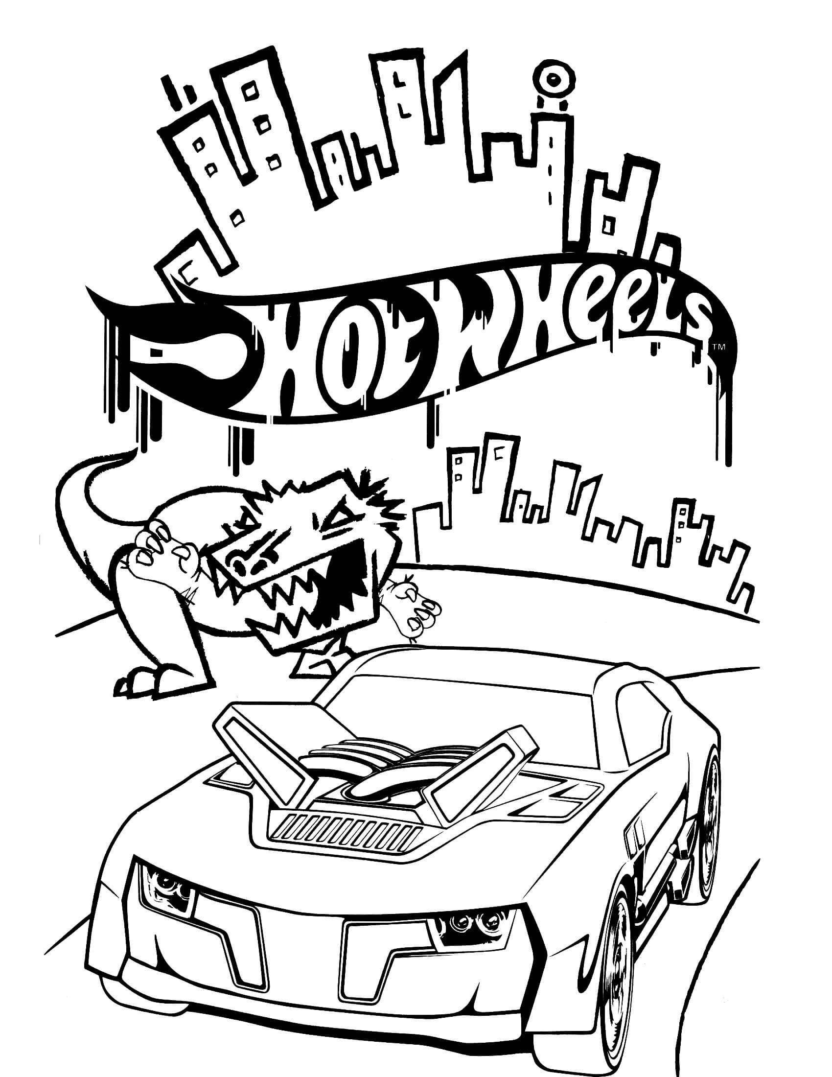Top 25 Free Printable Hot Wheels Coloring Pages Online Artofit