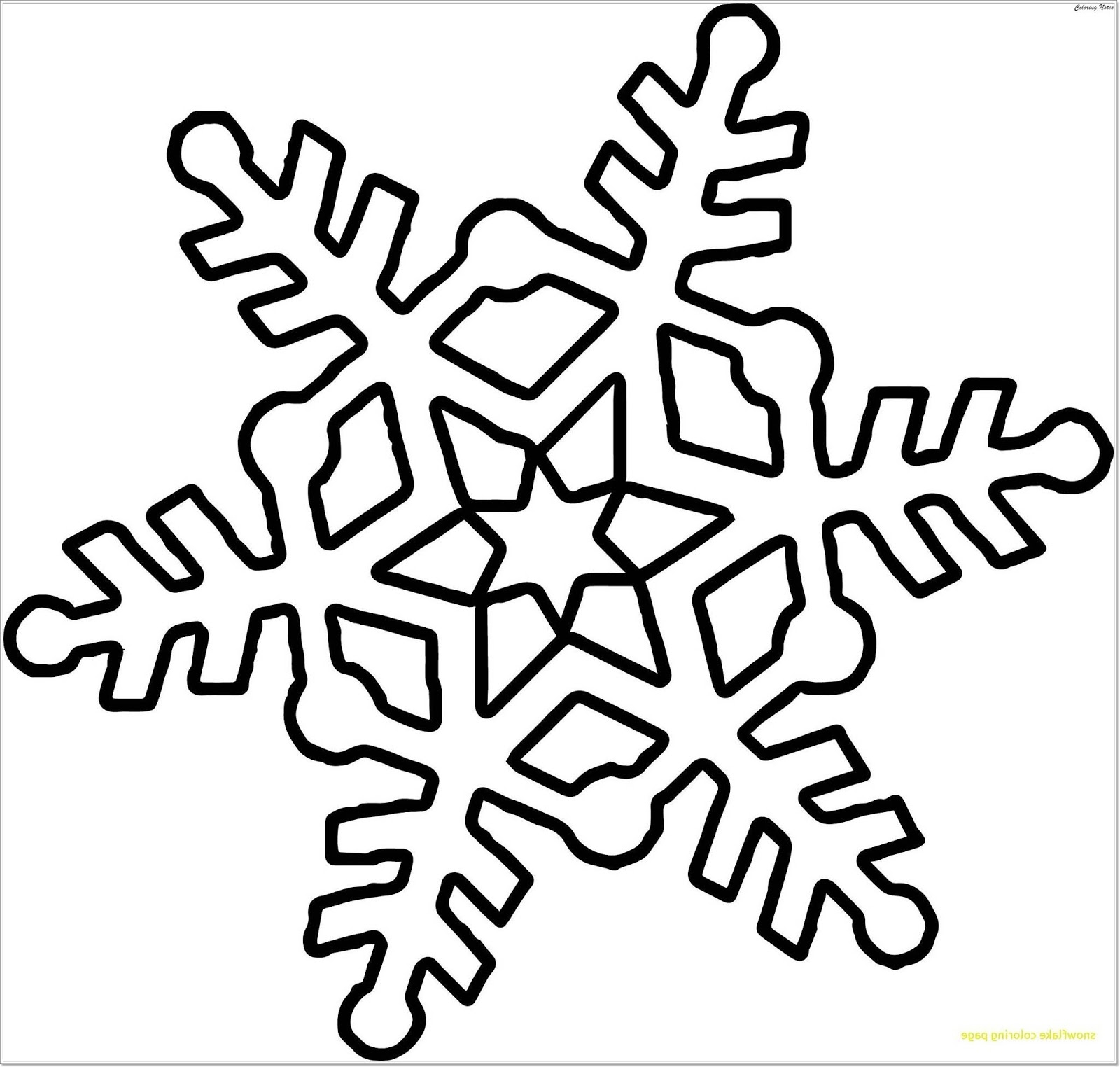 Printable Snowflake Coloring Pages