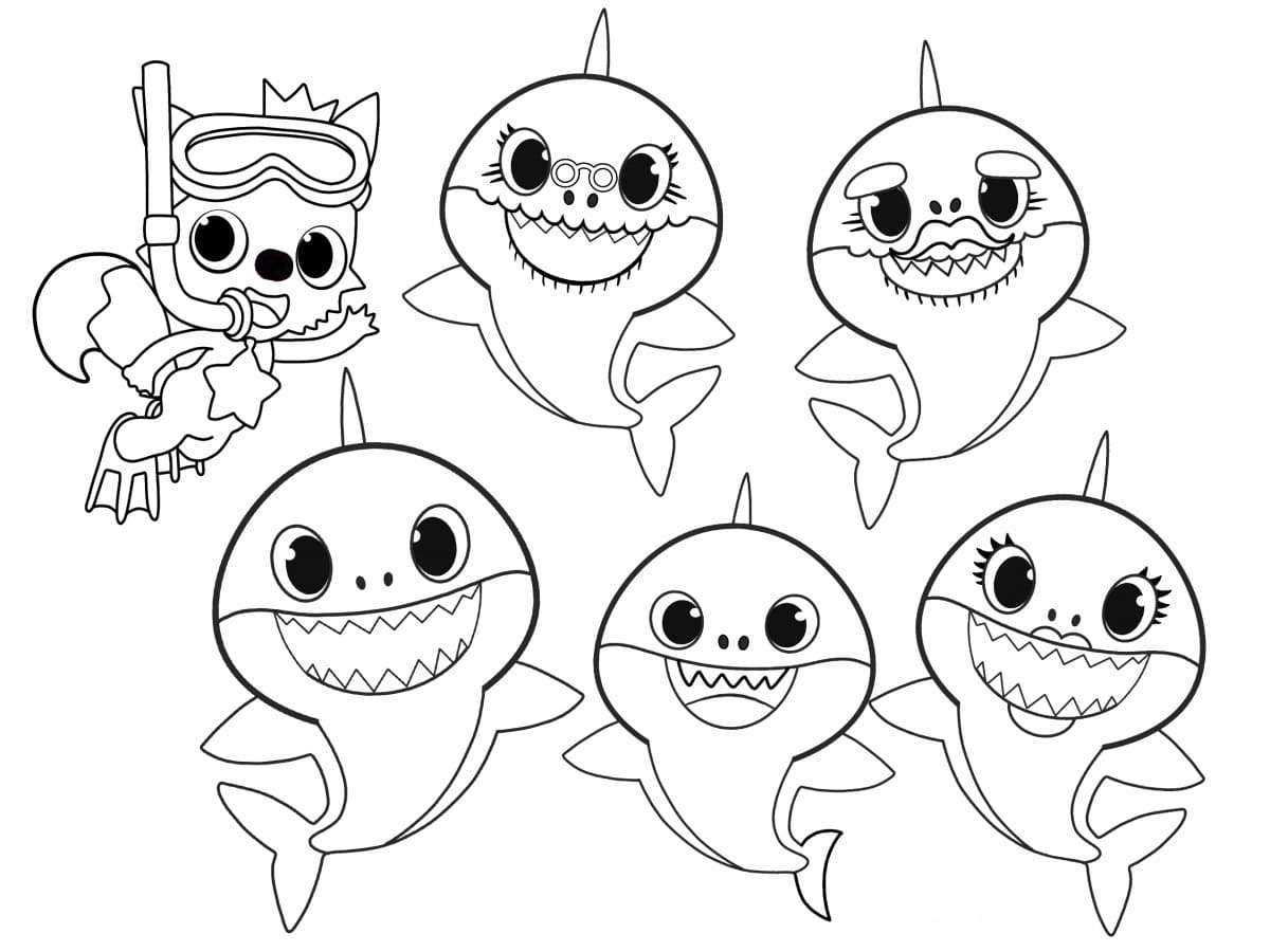 Top 30 Printable Baby Shark Coloring Pages Online Coloring Pages