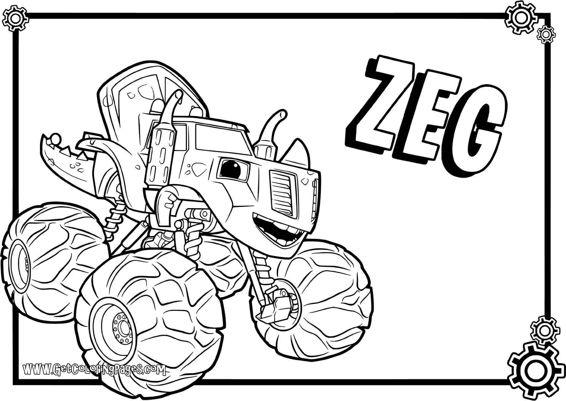 Top 31 Blaze And The Monster Machines Coloring Pages