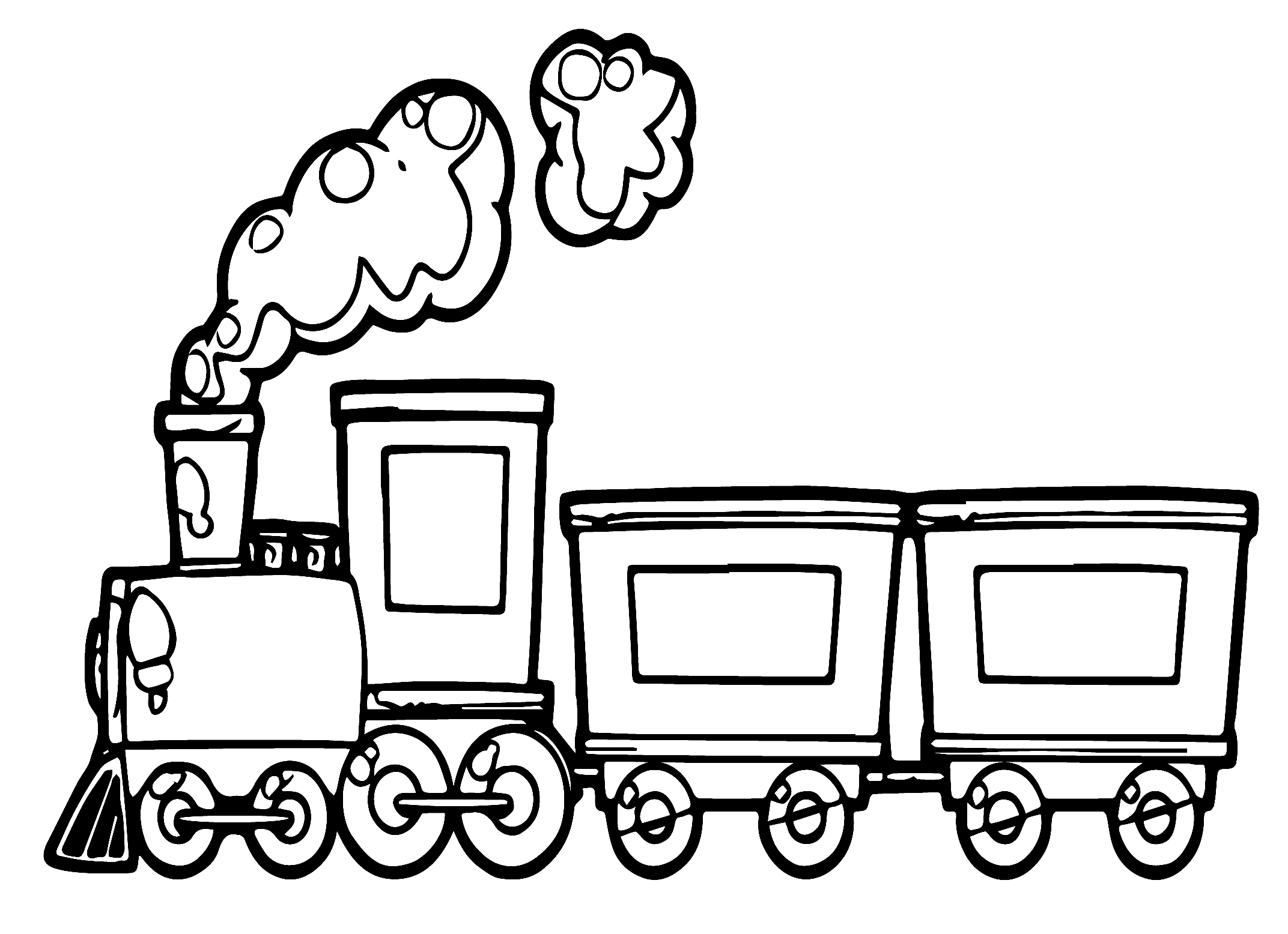 Train Coloring Page Printable
