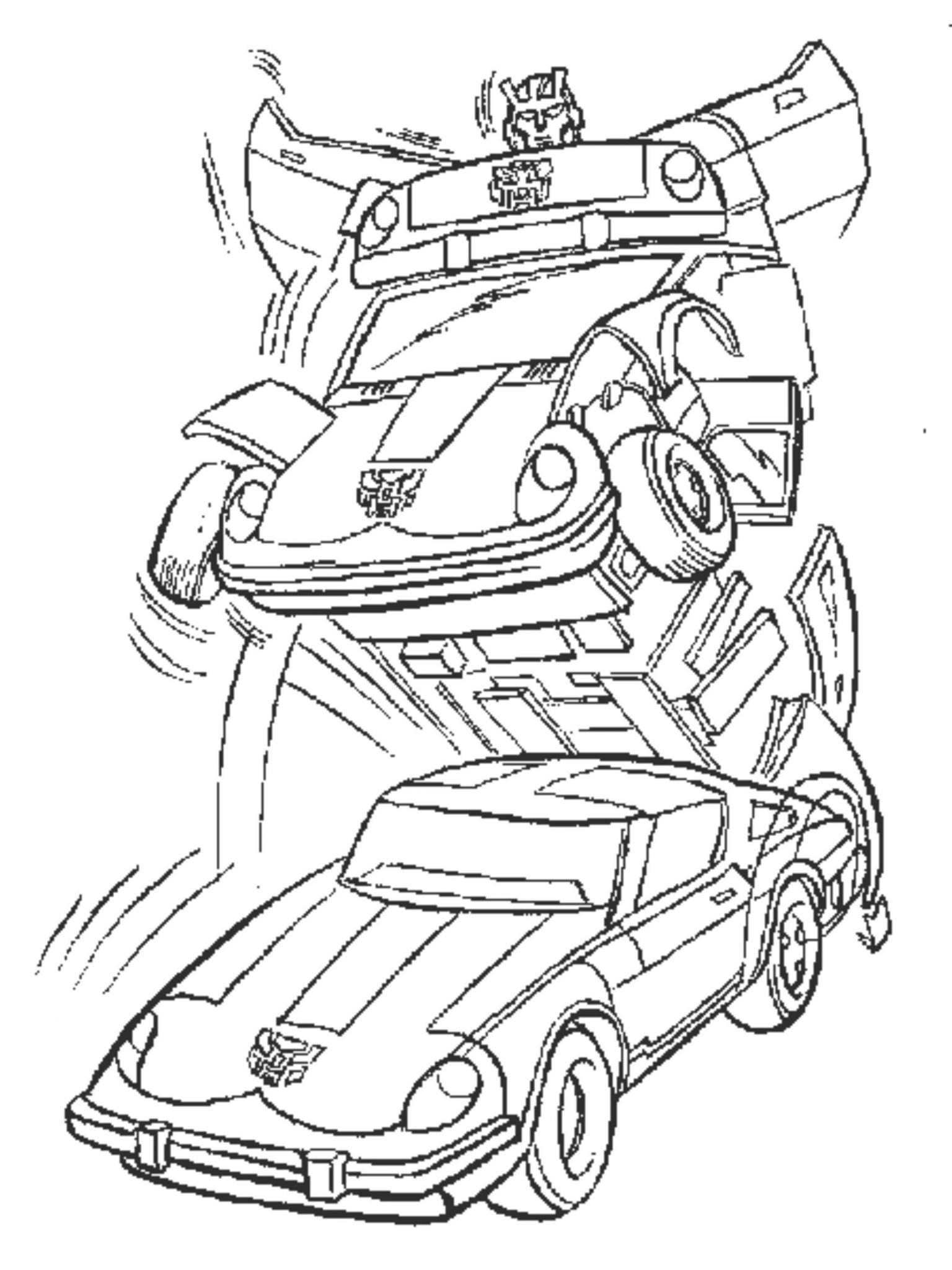 Transformers Bumblebee Car Coloring Coloring Pages
