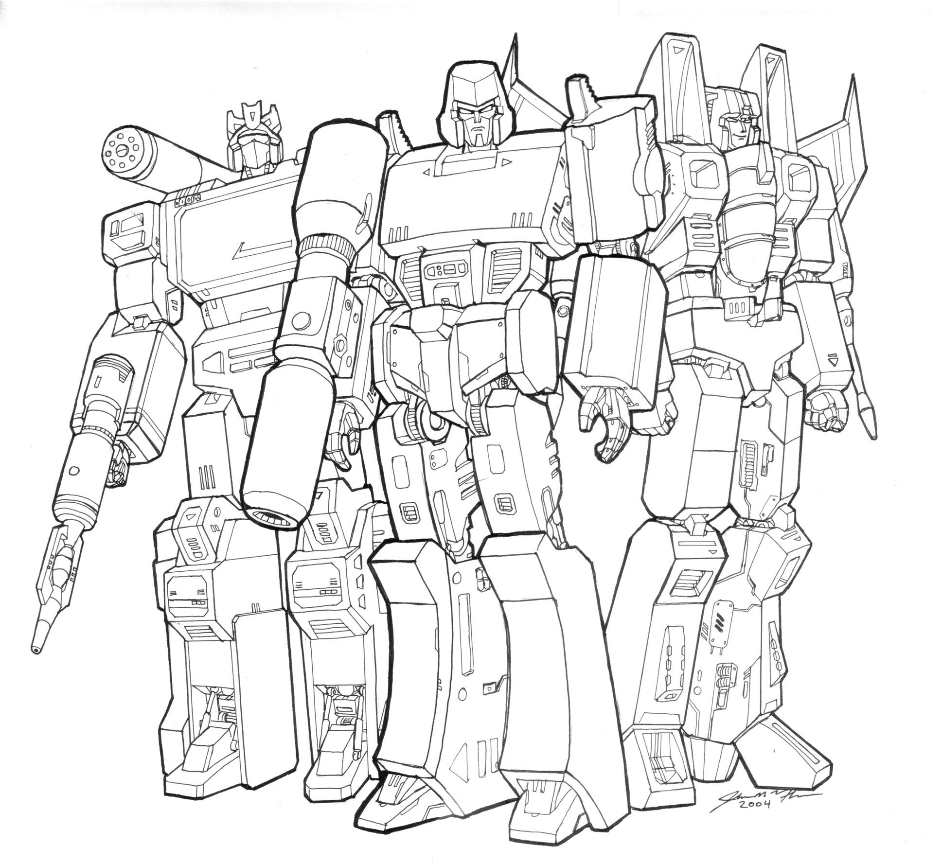 Starscream Printable Coloring Page