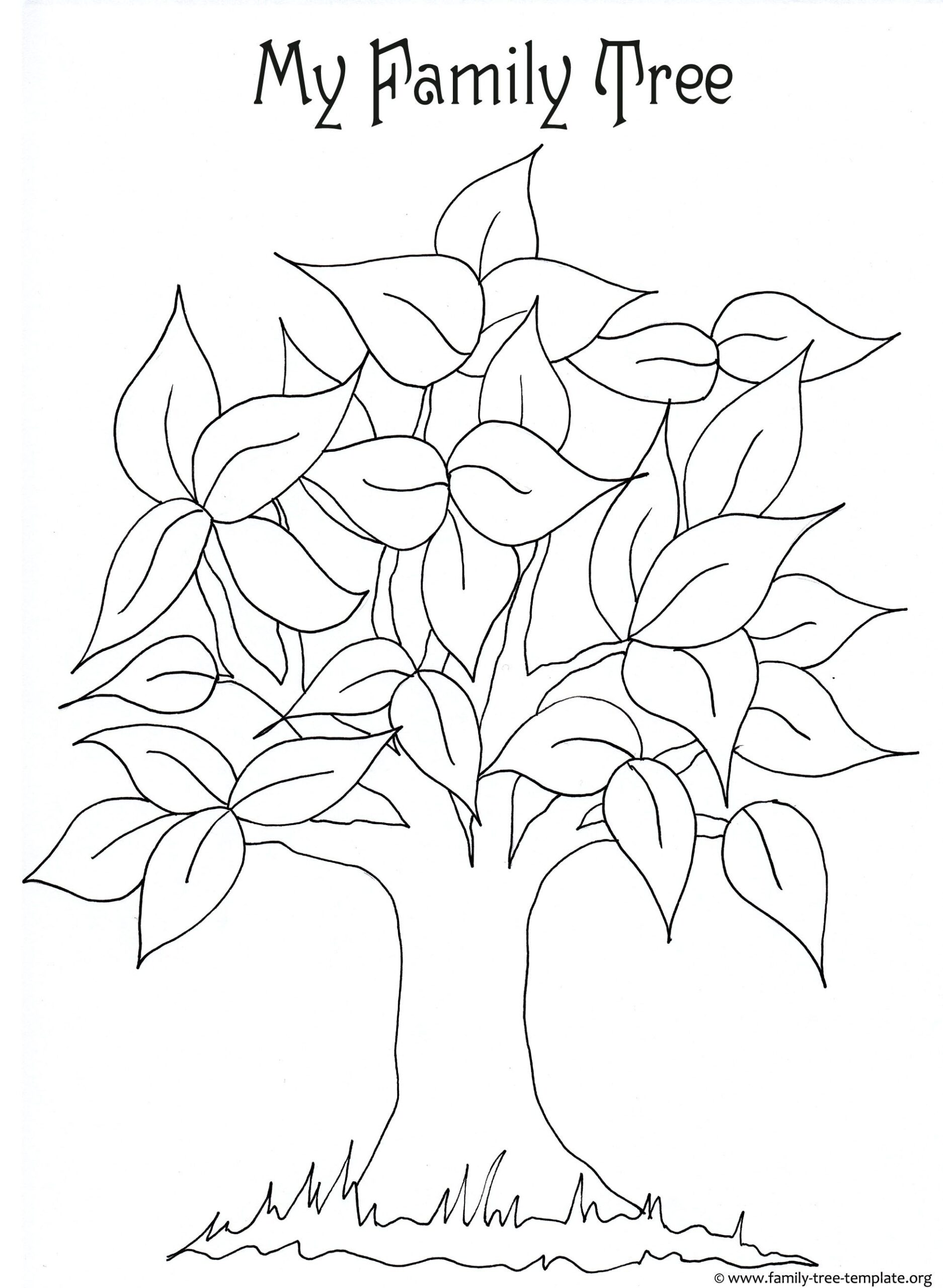 Tree Colouring Pages Printable