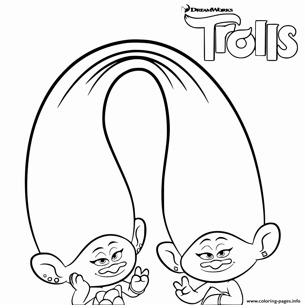 Trolls Coloring Printable Coloring Pages
