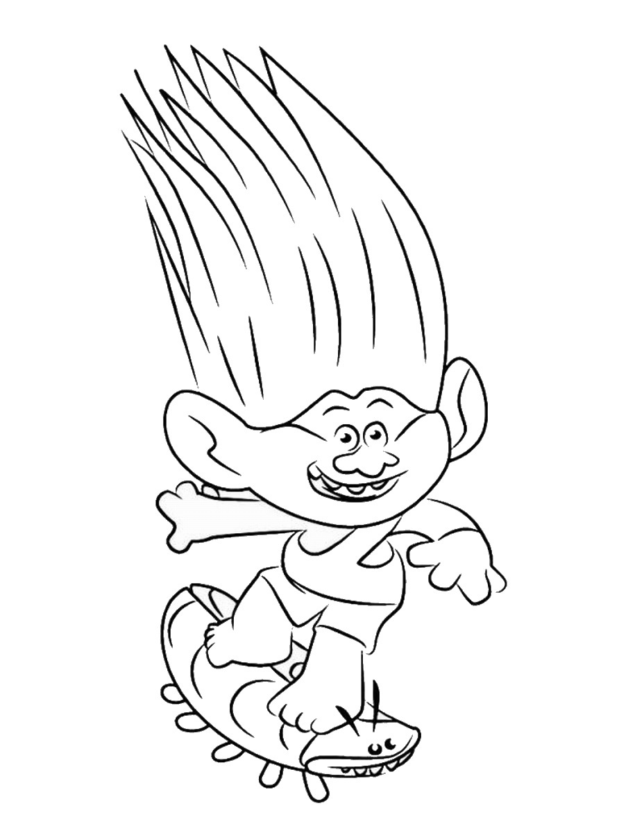 Free Printable Trolls Coloring Pages