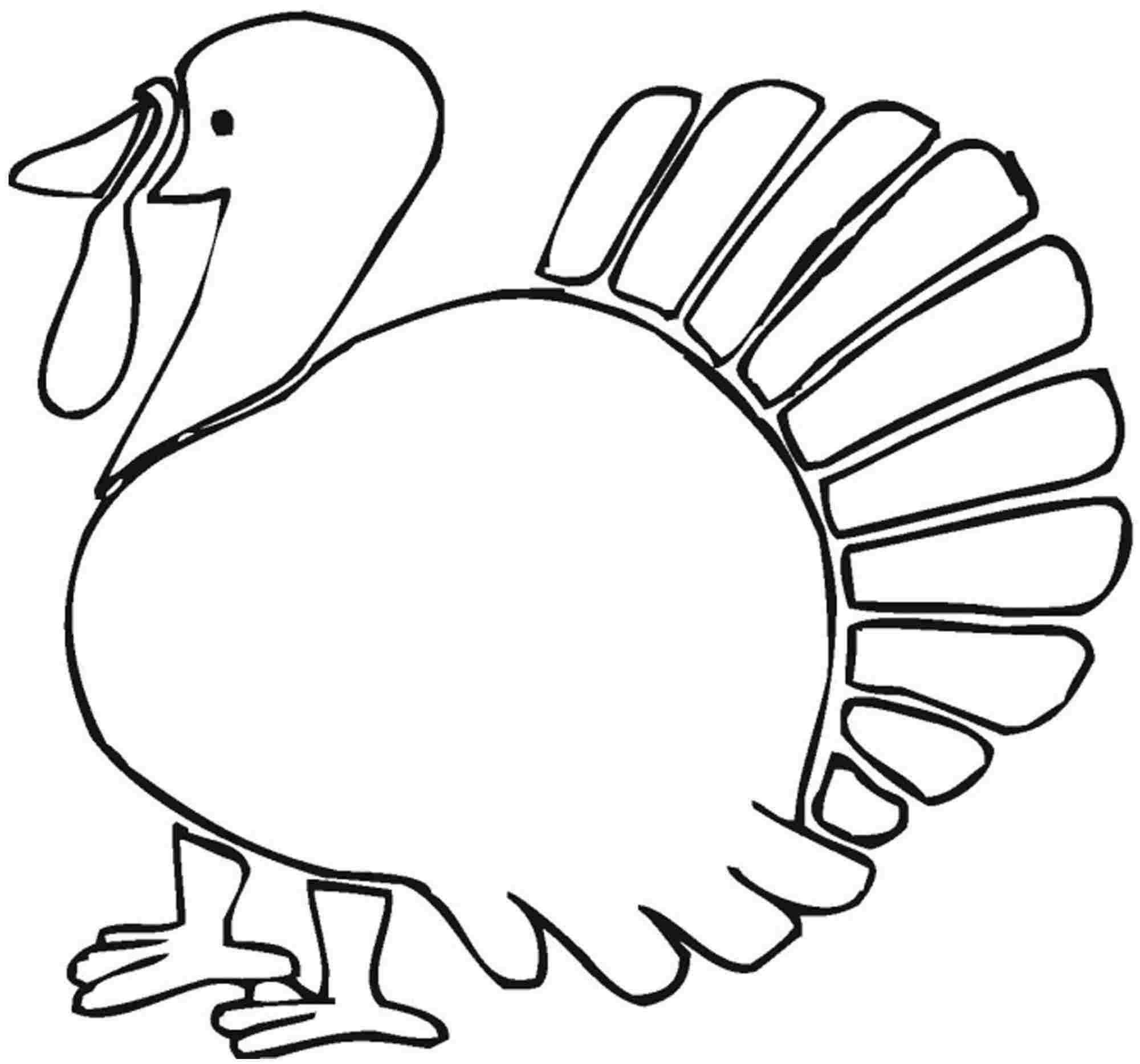 Printable Turkey Coloring Pages