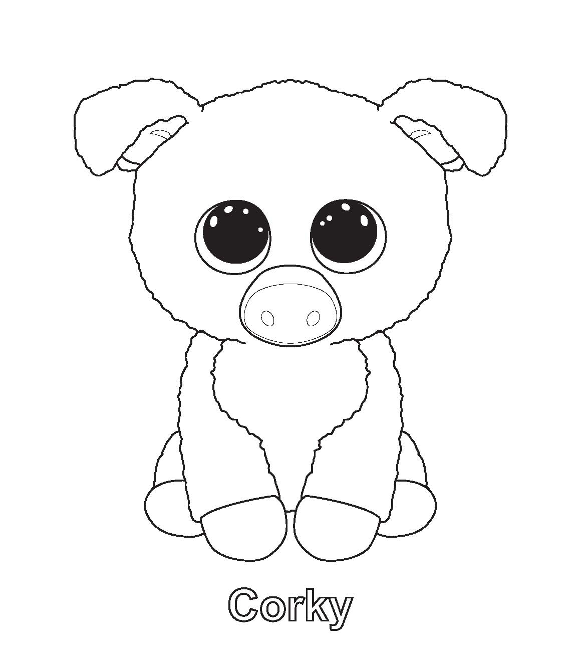 Ty Beanie Boo Coloring Pages Download And Print For Free