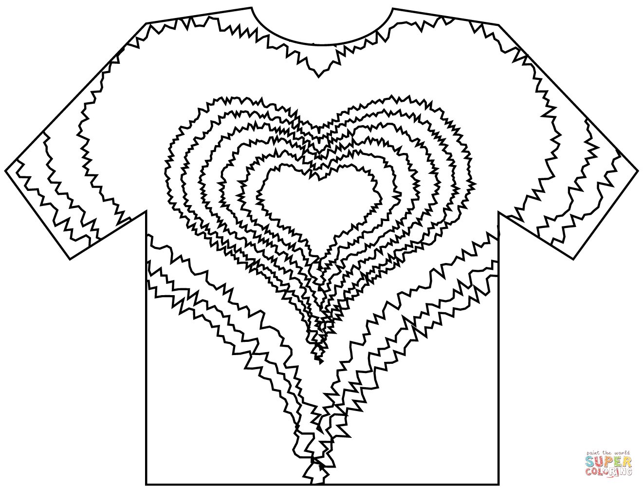 Tye Dye Coloring Pages Coloring Home
