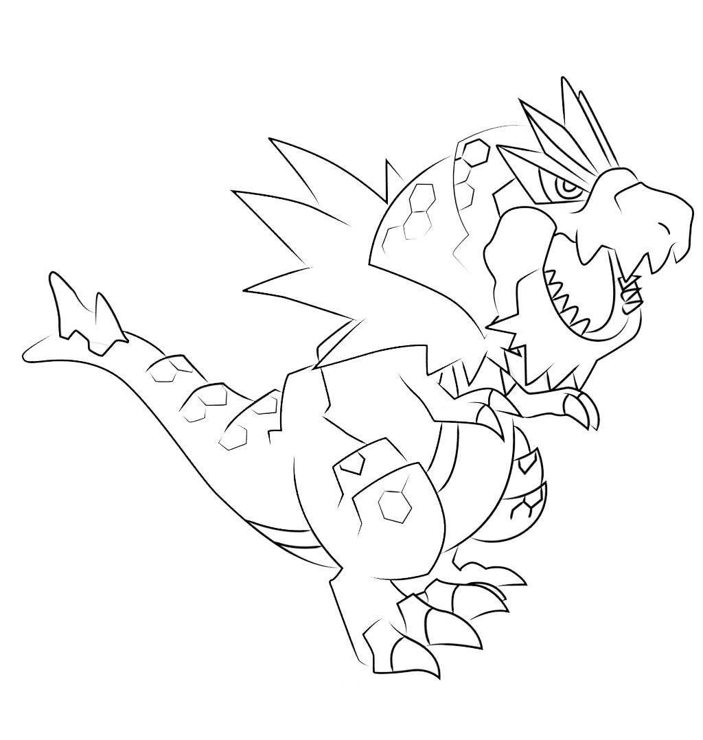 Tyrantrum Coloring Pages Printable Pdf Coloringfolder