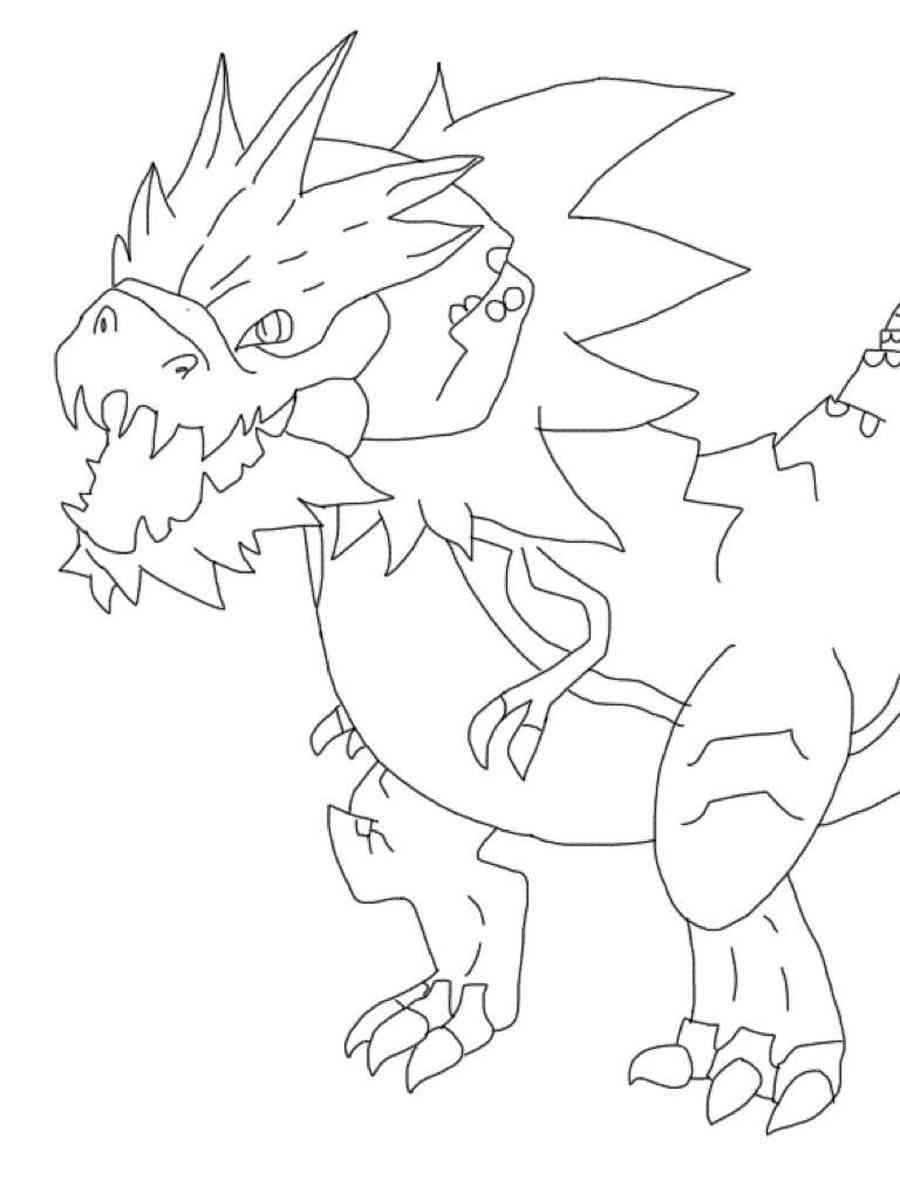 Tyrantrum Pokemon Coloring Pages