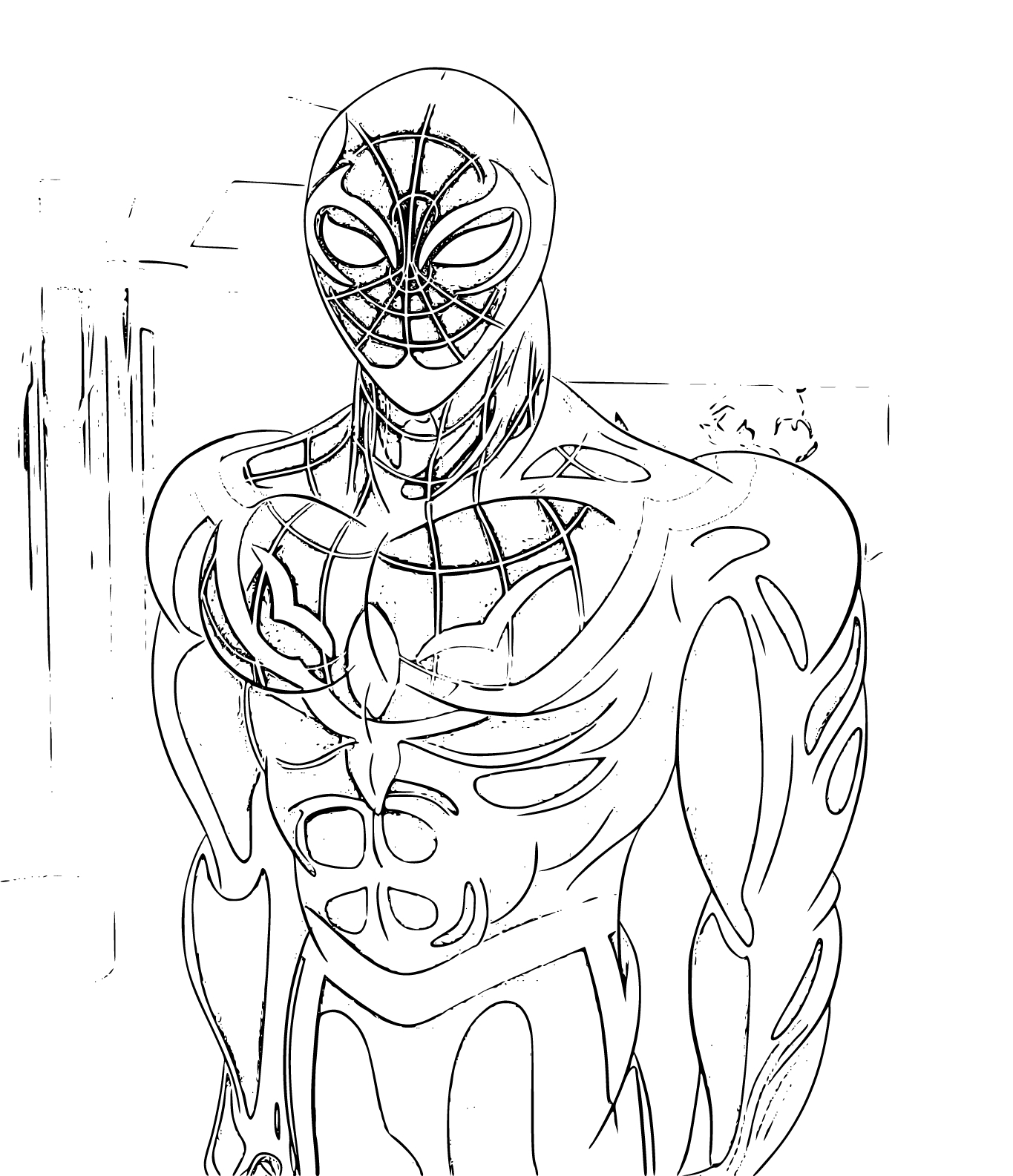 Printable Miles Morales Coloring Pages
