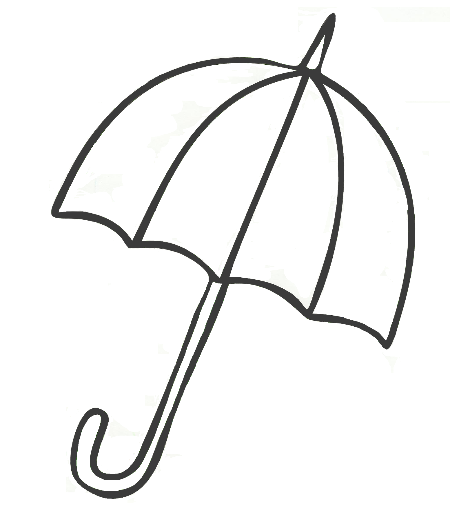 Free Printable Umbrella Coloring Page
