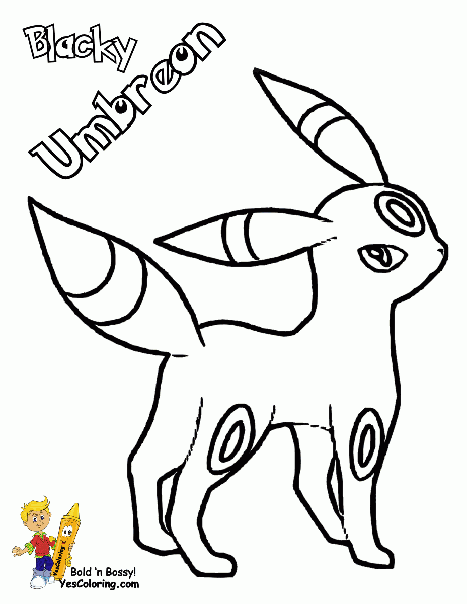 Umbreon Coloring Page Coloring Home