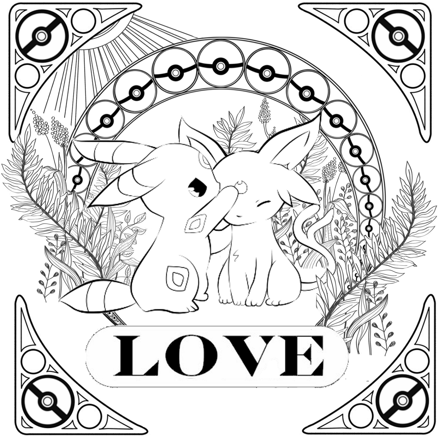 Umbreon Coloring Pages Printable Activity Shelter