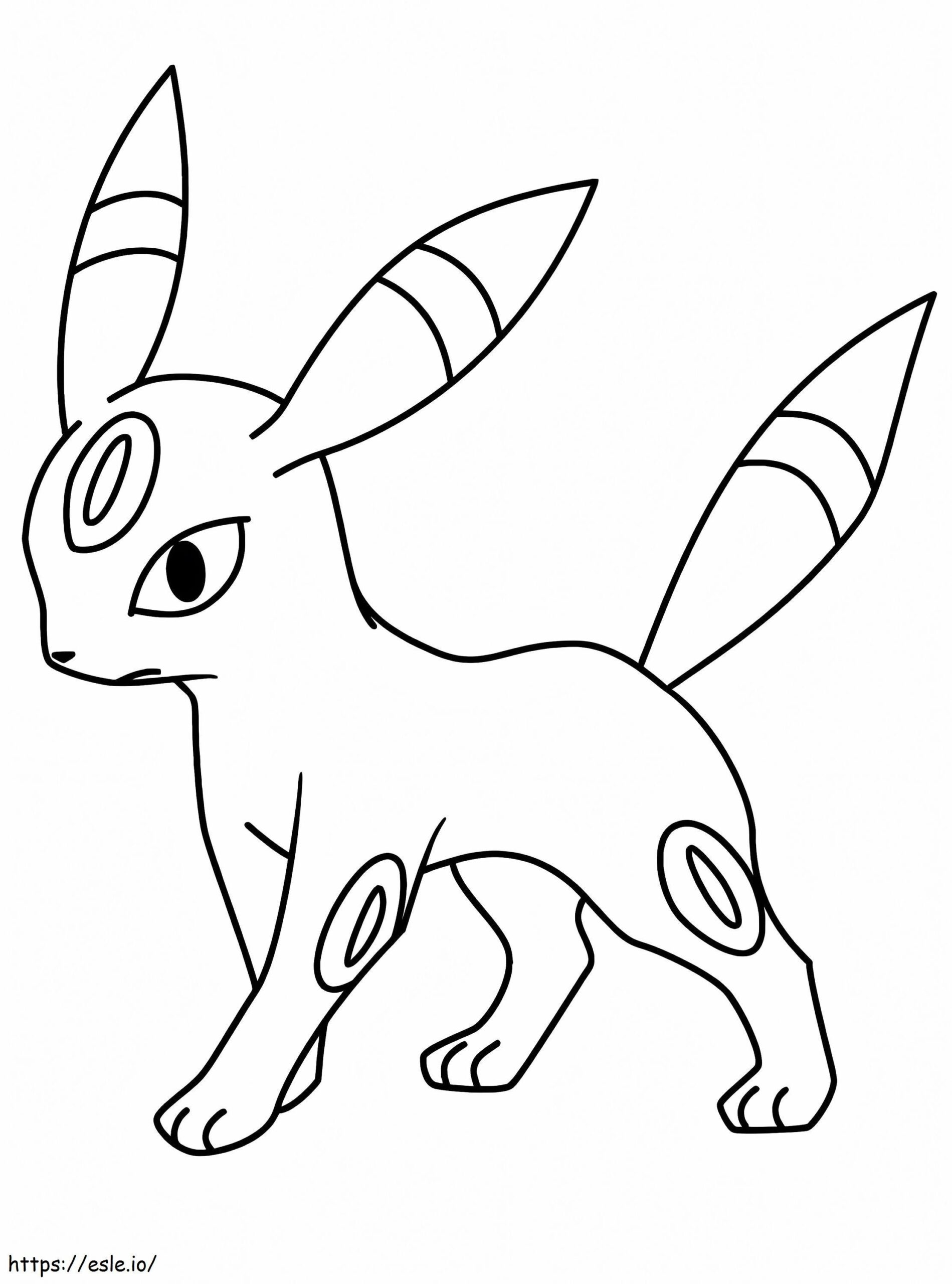 Umbreon Pokemon Printable Coloring Pages