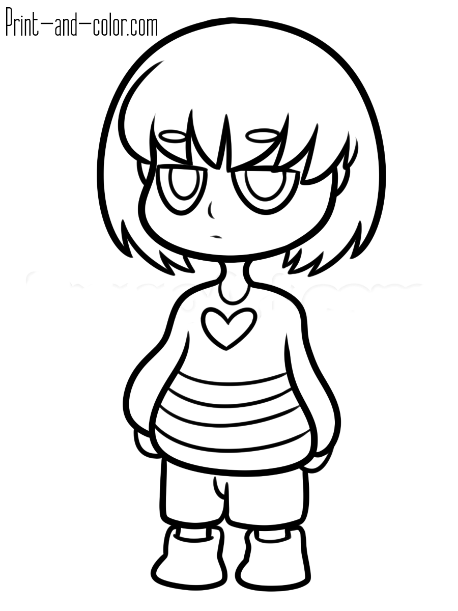 Undertale Coloring Pages Print And Color