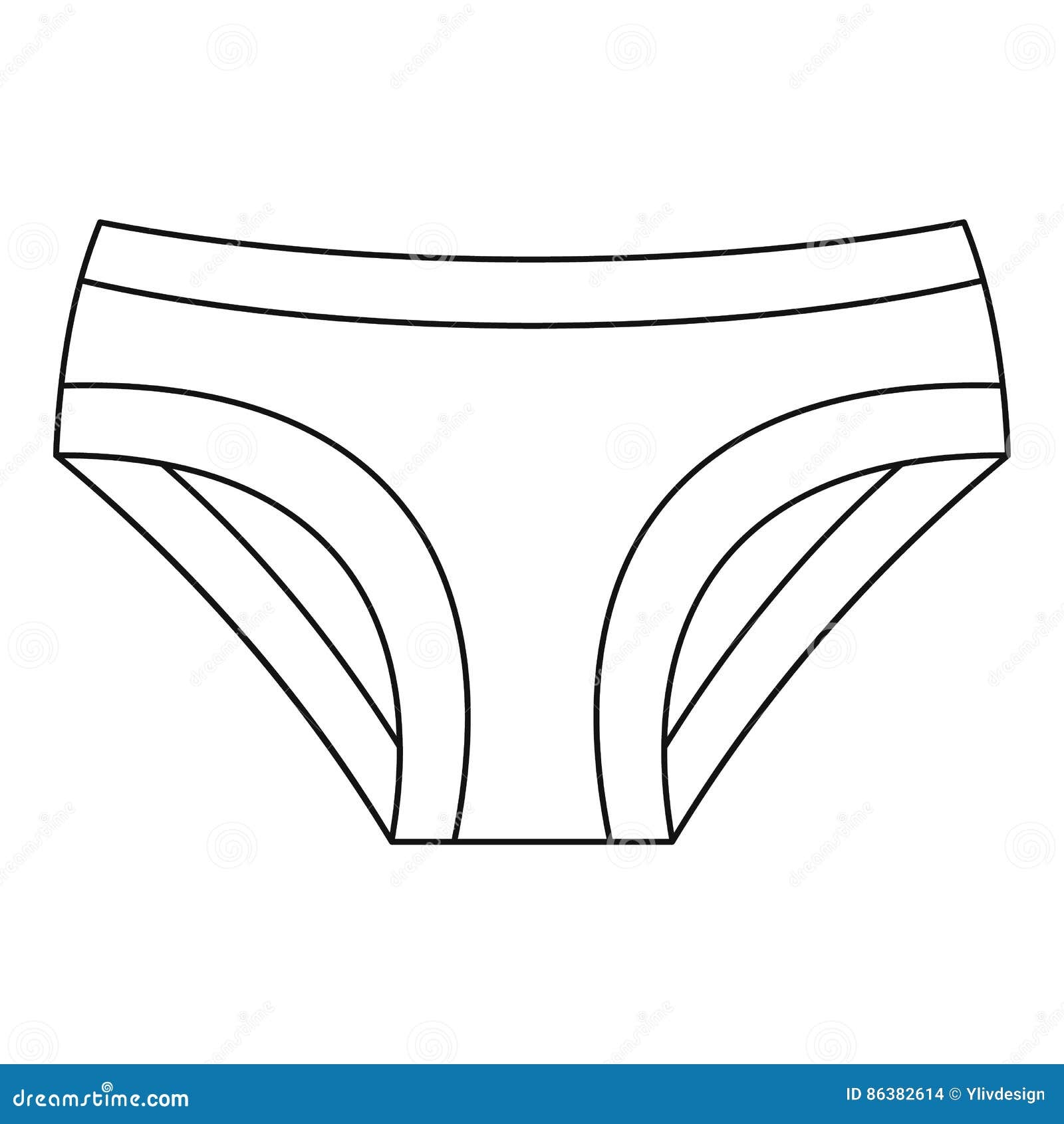 Underwear Coloring Page Sketch Coloring Page