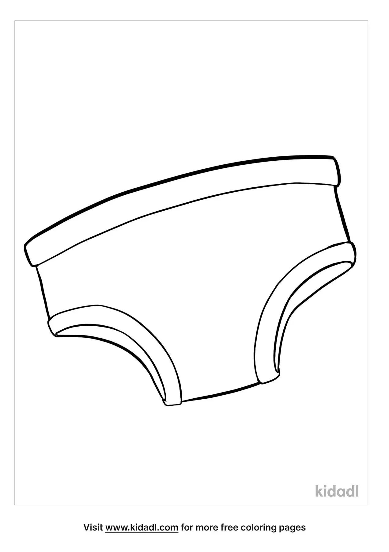 Printable Underwear Coloring Pages