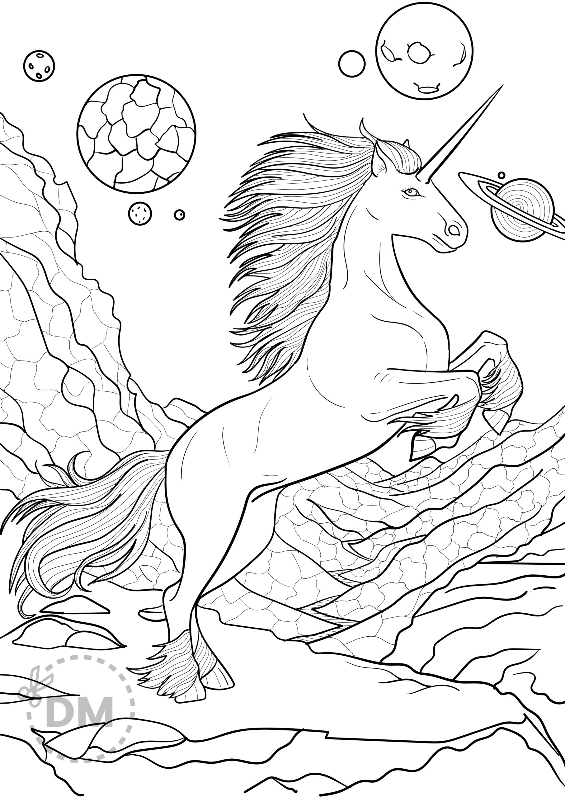 Unicorn Coloring Pages Printable Free