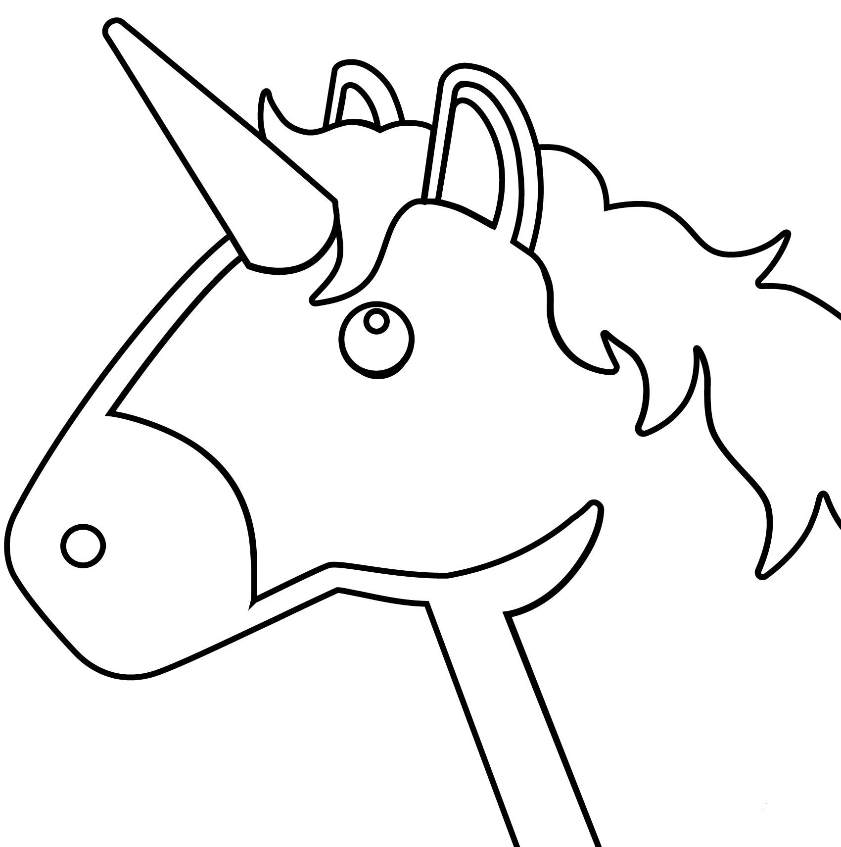Unicorn Emoji Coloring Pages Printable
