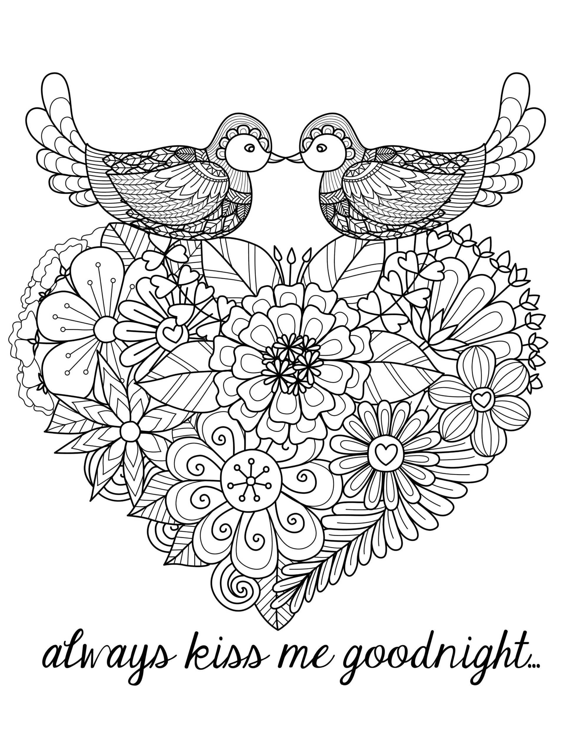 Valentine Printable Coloring Pages