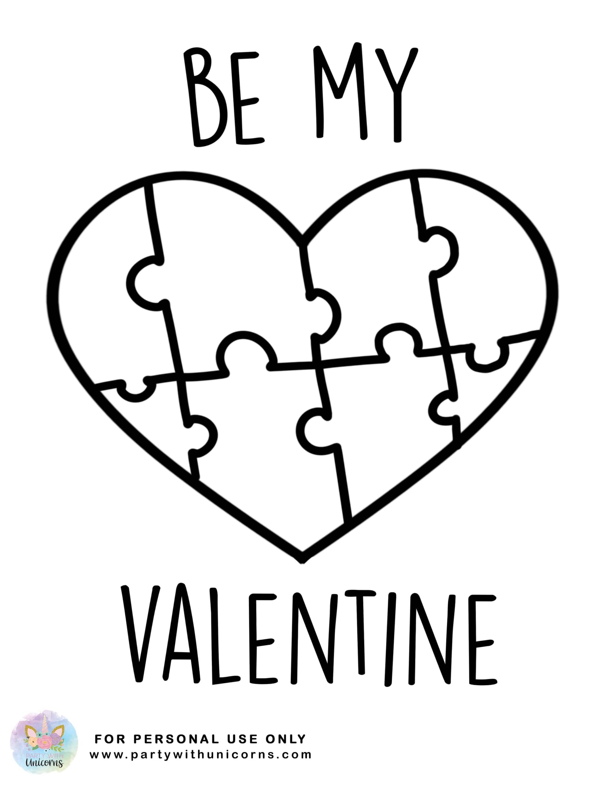 Valentine's Day Printable Coloring Pages