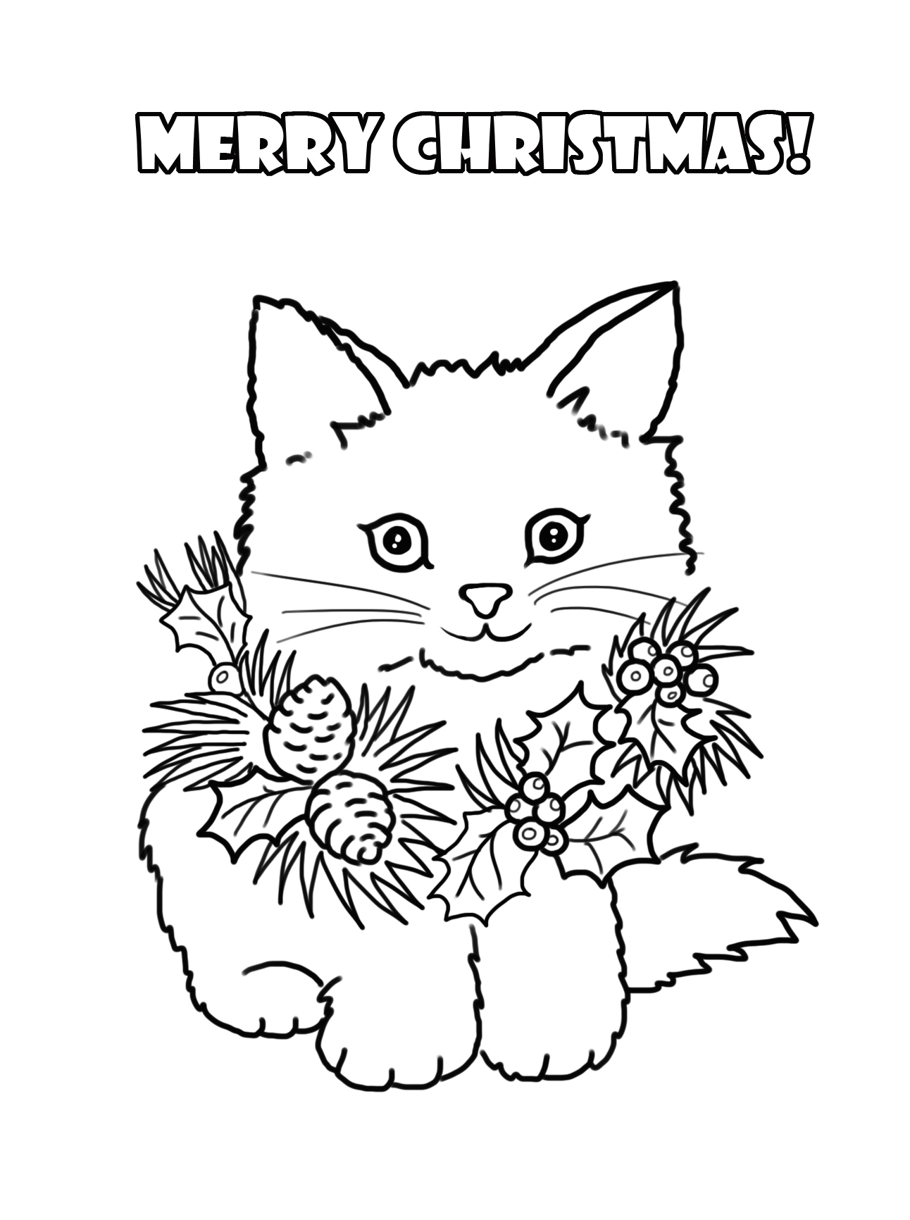 View Christmas Animal Coloring Sheets Background COLORIST