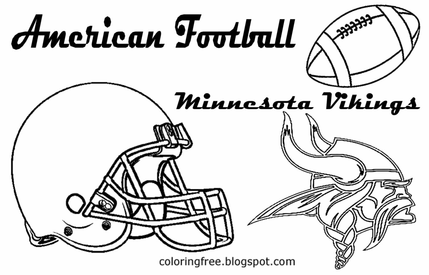Minnesota Vikings Coloring Pages Printable