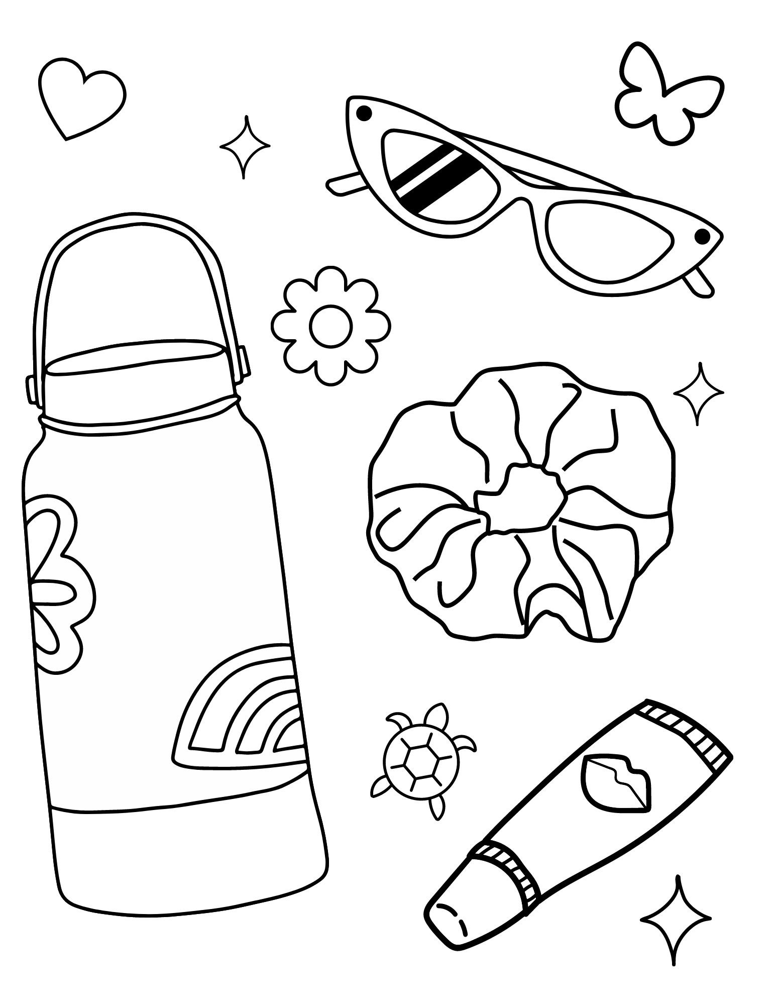VSCO Girl Coloring Pages Teens Coloring Pages VSCO Aesthetic Coloring Teen Printables Vsco