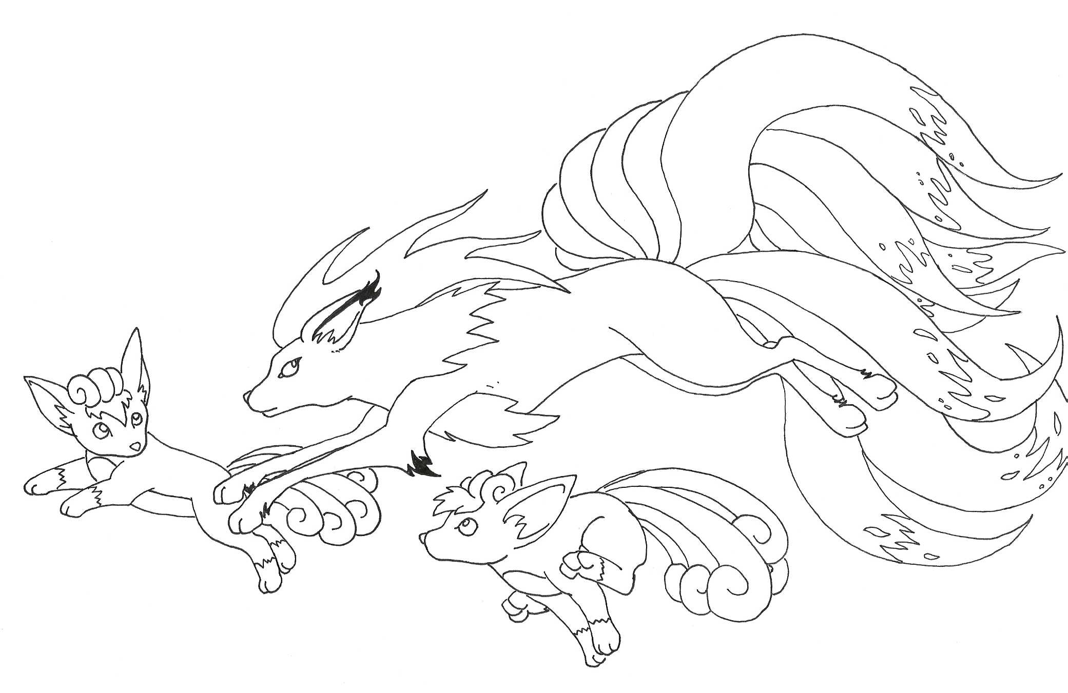 Vulpix Coloring Pages Download And Print For Free