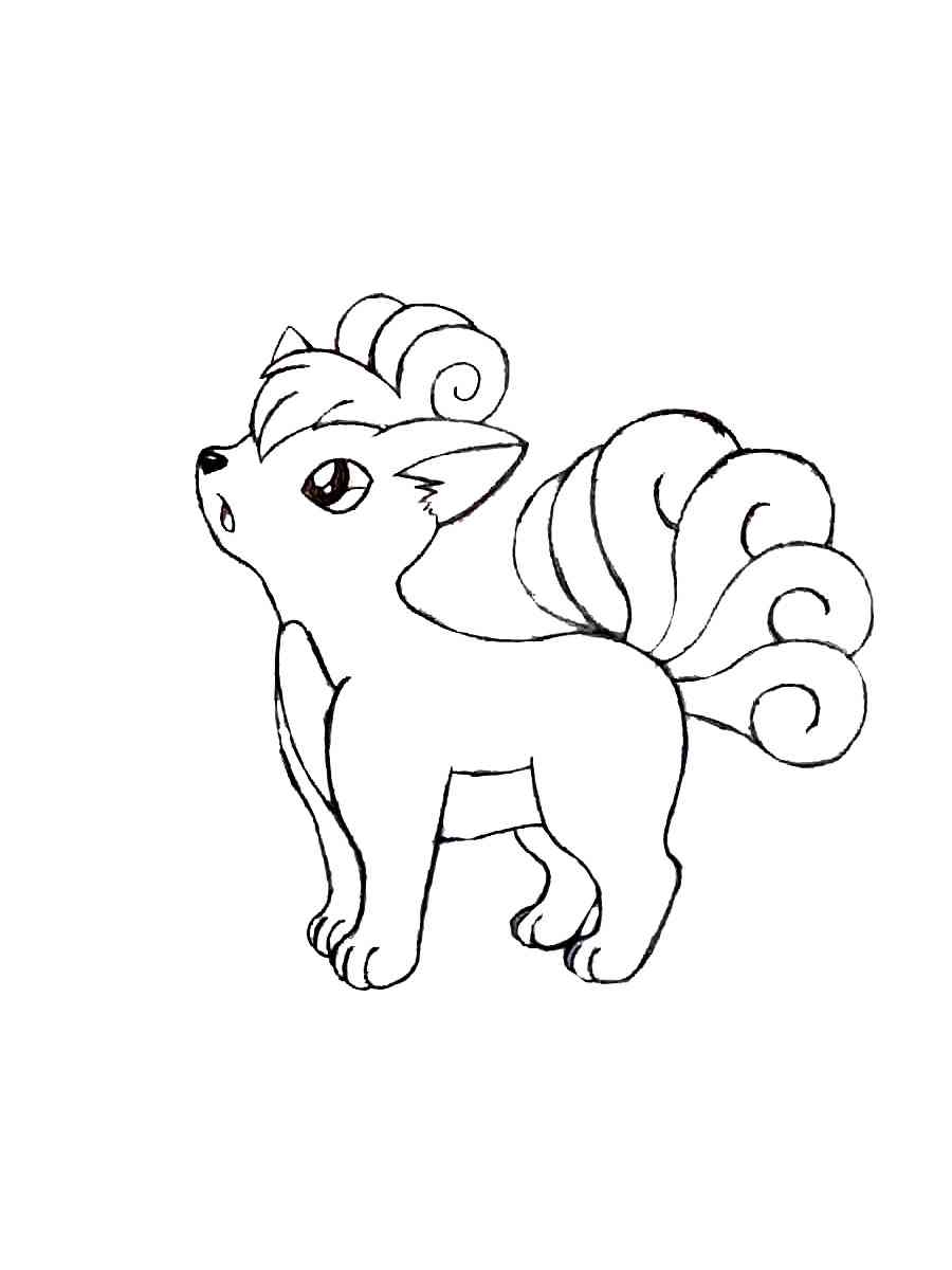 Printable Vulpix Coloring Pages