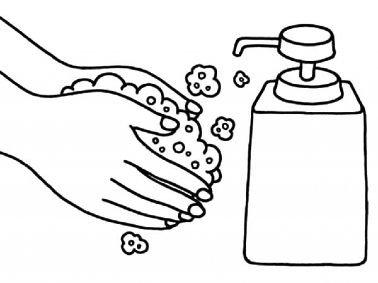 Washing Hands Coloring Pages Best Coloring Pages For Kids