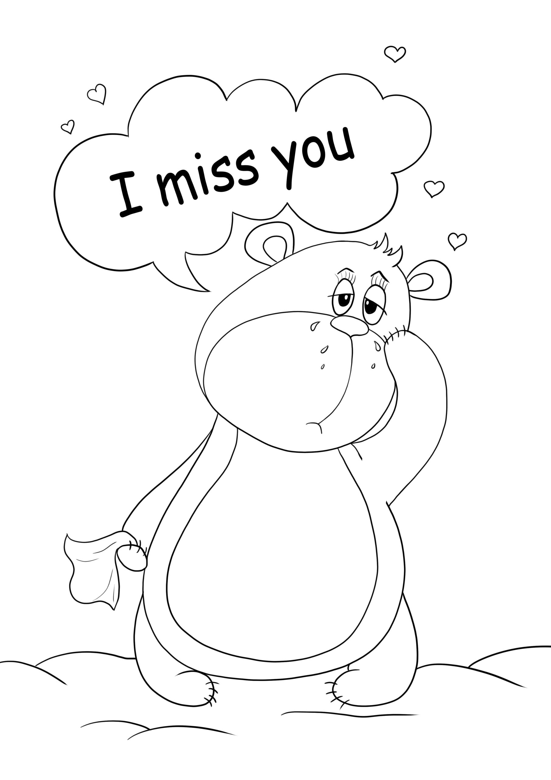 We Will Miss You Coloring Pictures