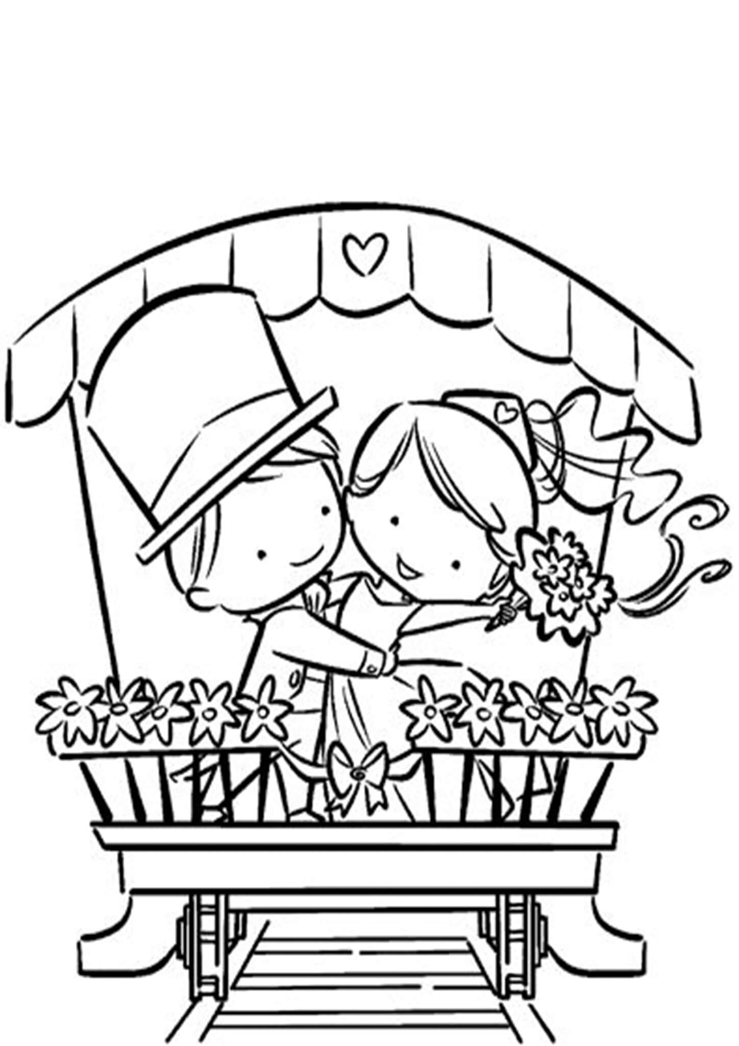 Wedding Coloring Pages For Kids Free