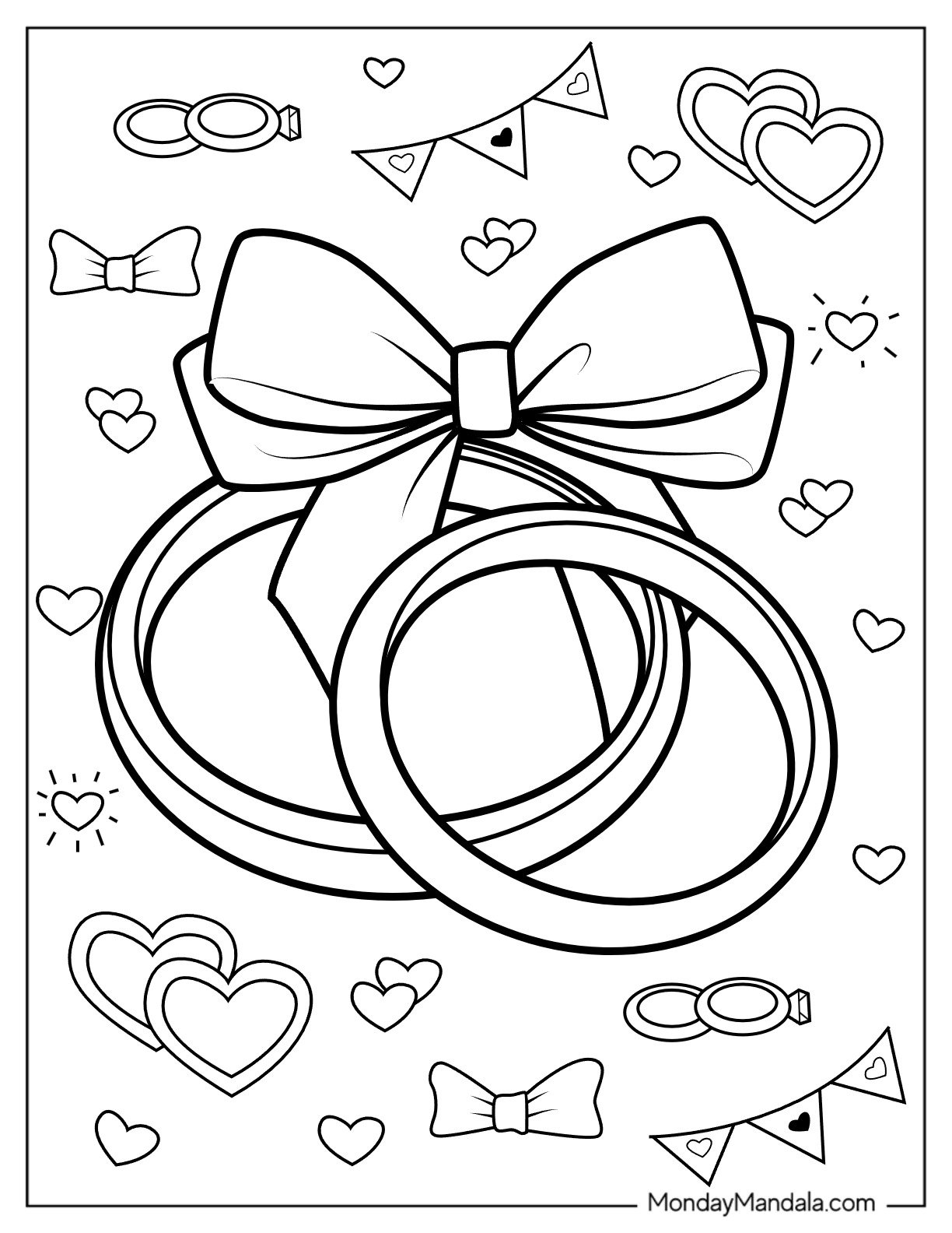 Wedding Printable Coloring Pages